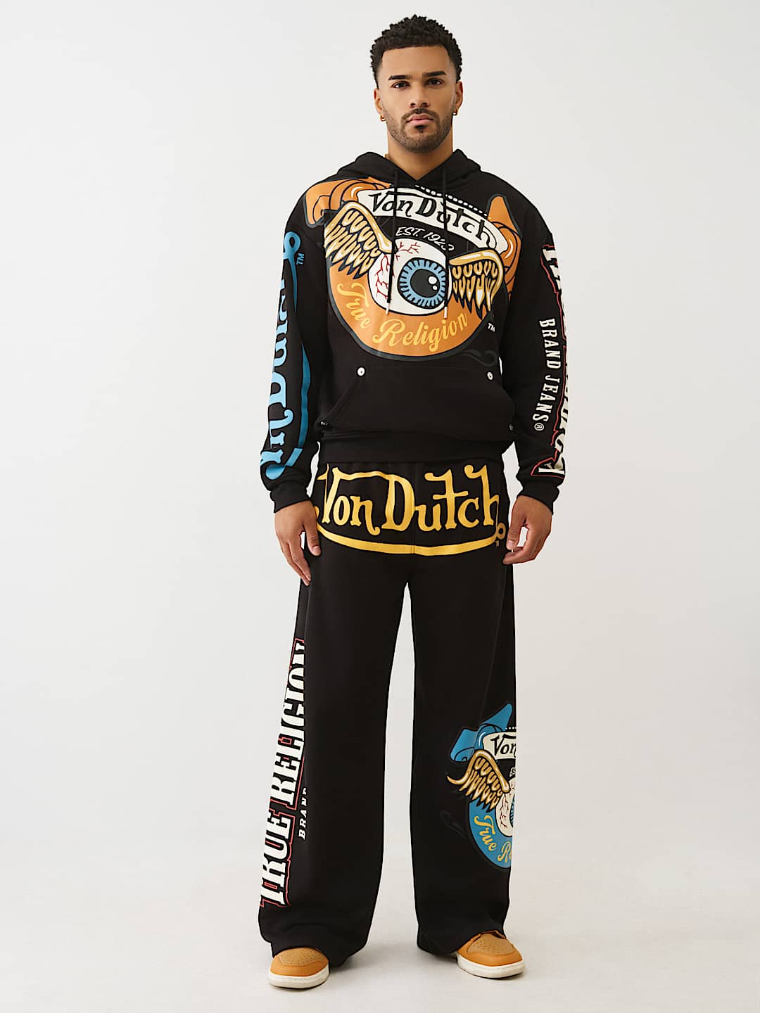 TRUE RELIGION X VON DUTCH LOGO HOODIE, image 8