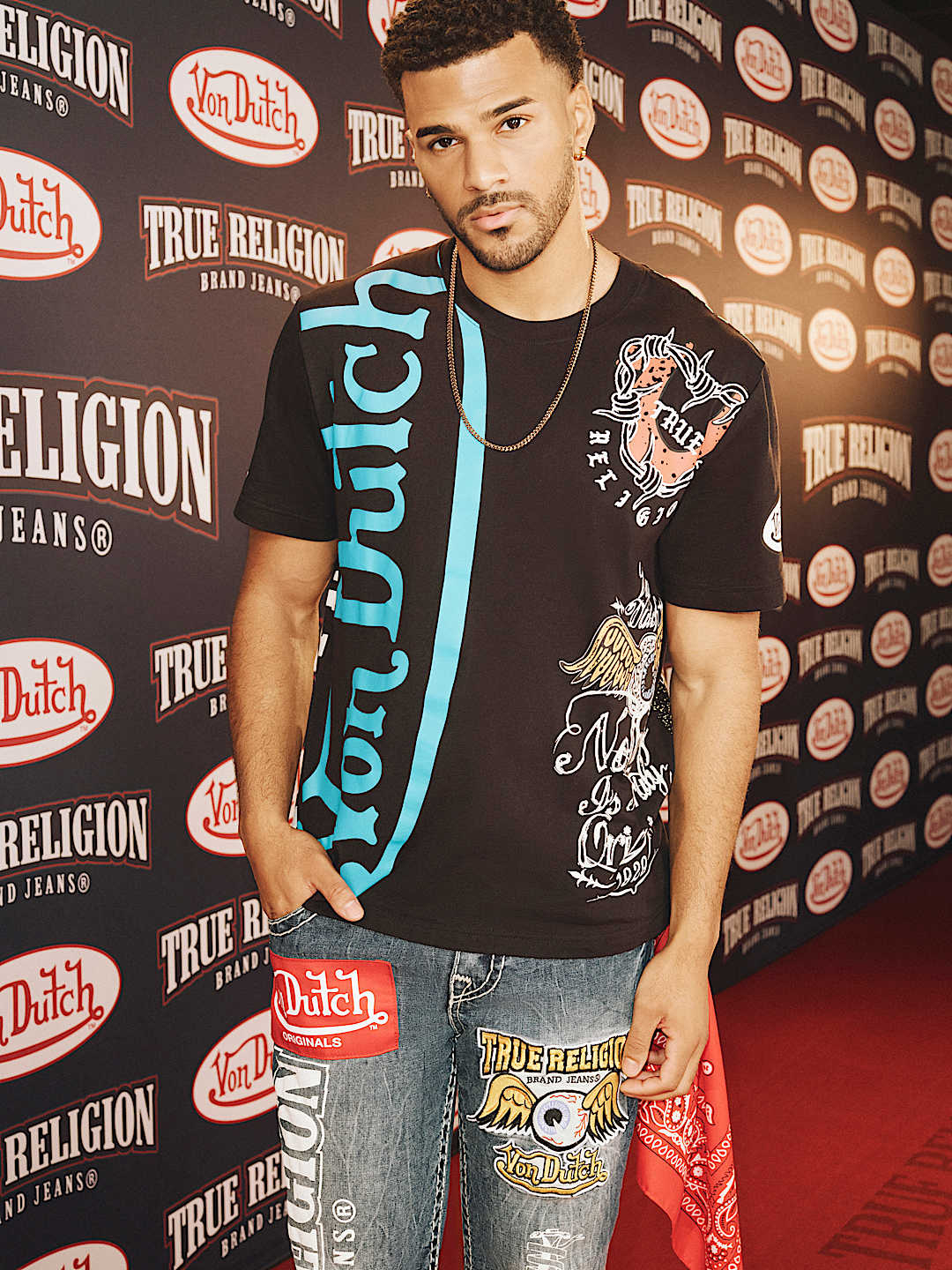 TRUE RELIGION X VON DUTCH TATTOO TEE, image 1