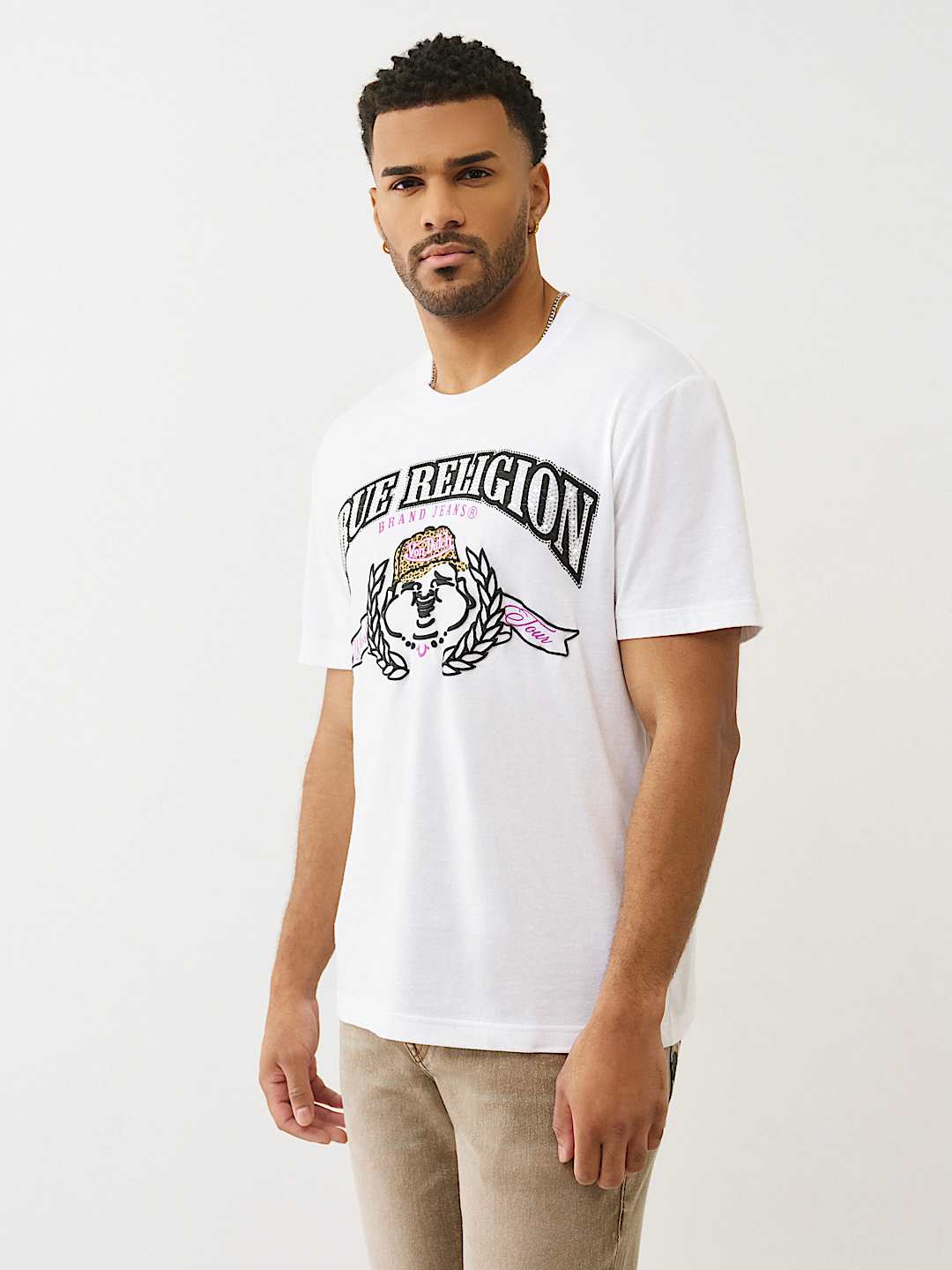 TRUE RELIGION X VON DUTCH RHINESTONE LOGO TEE, image 3