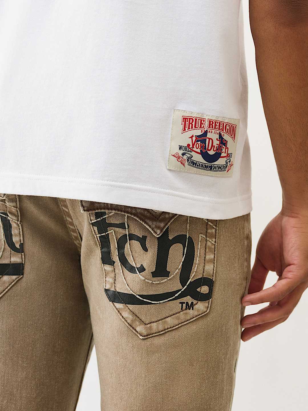 TRUE RELIGION X VON DUTCH RHINESTONE LOGO TEE, image 4