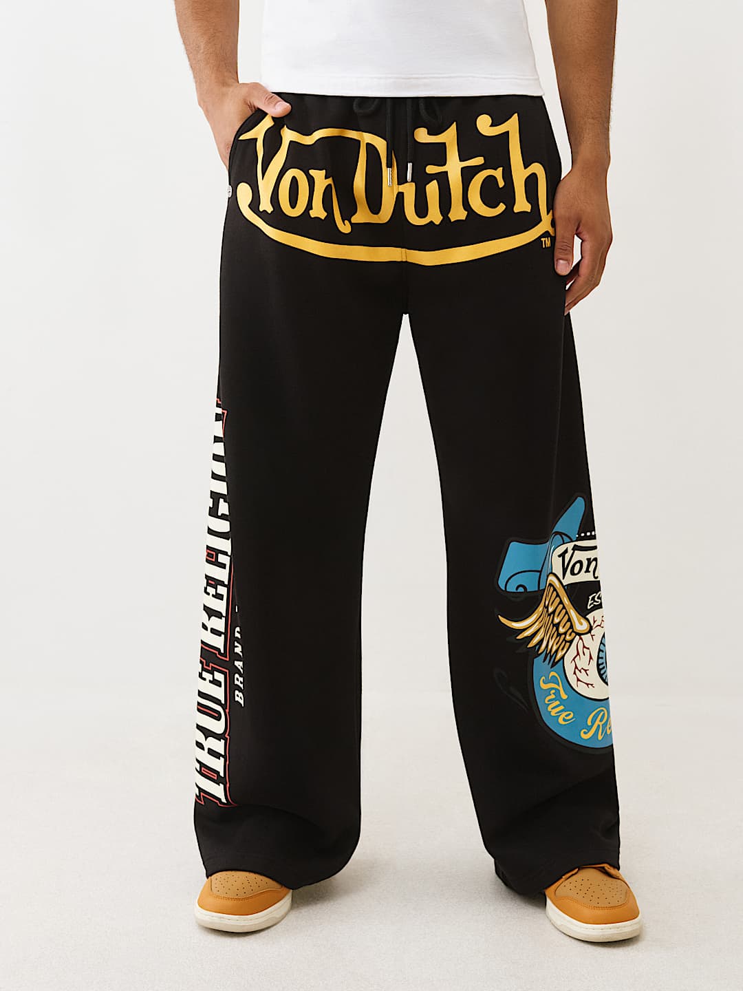 TRUE RELIGION X VON DUTCH LOGO BAGGY SWEATPANT, image 2
