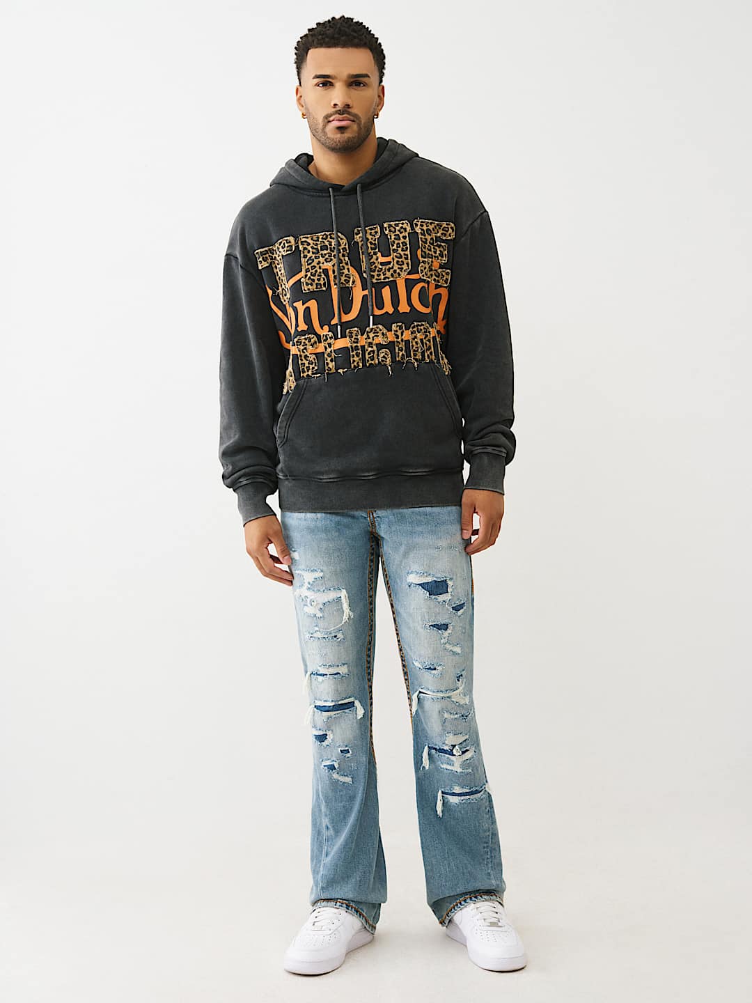 TRUE RELIGION X VON DUTCH LEOPARD PRINT LOGO HOODIE, image 5
