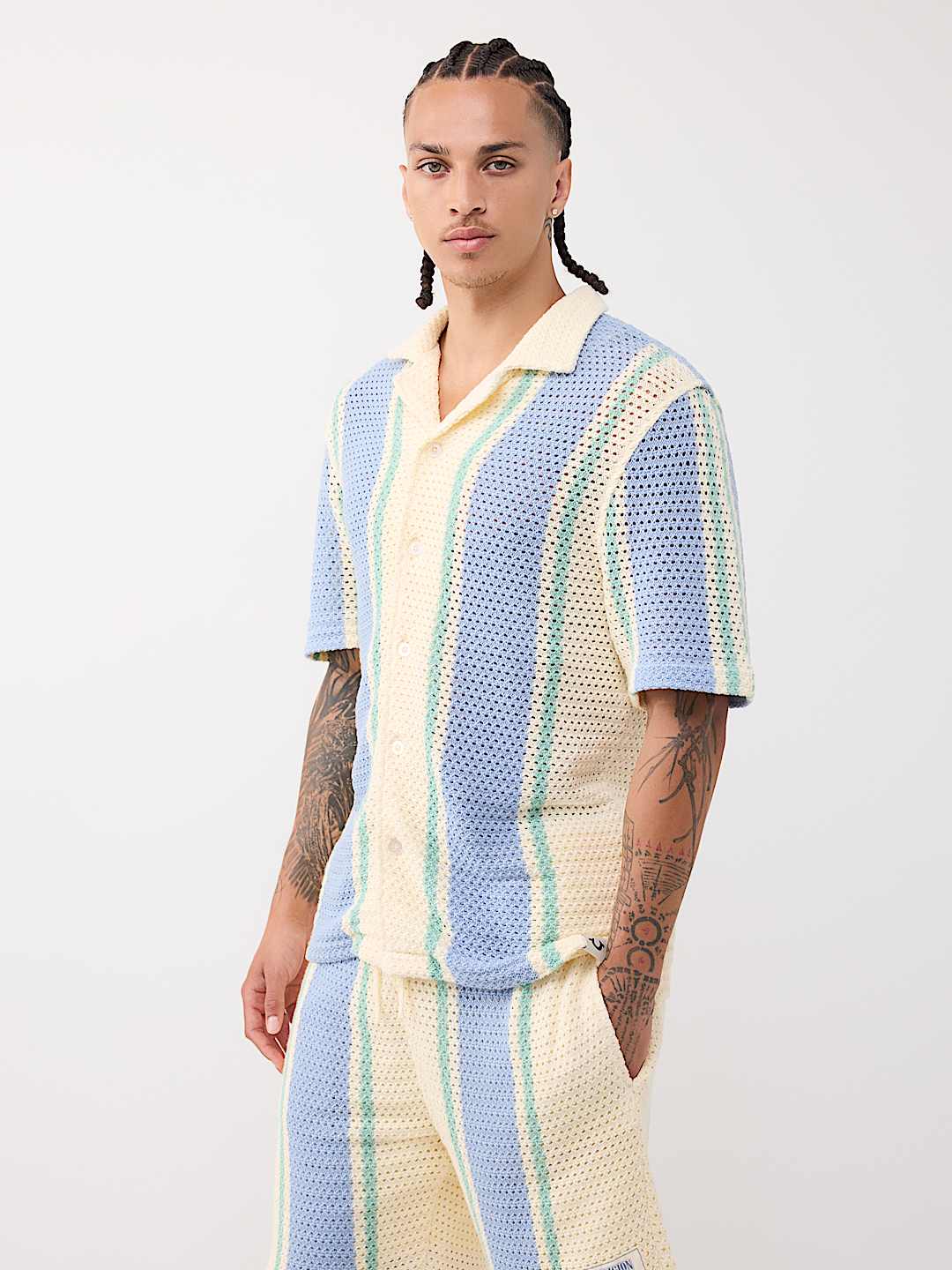 WORLD TOUR KNIT STRIPED SHIRT, image 3