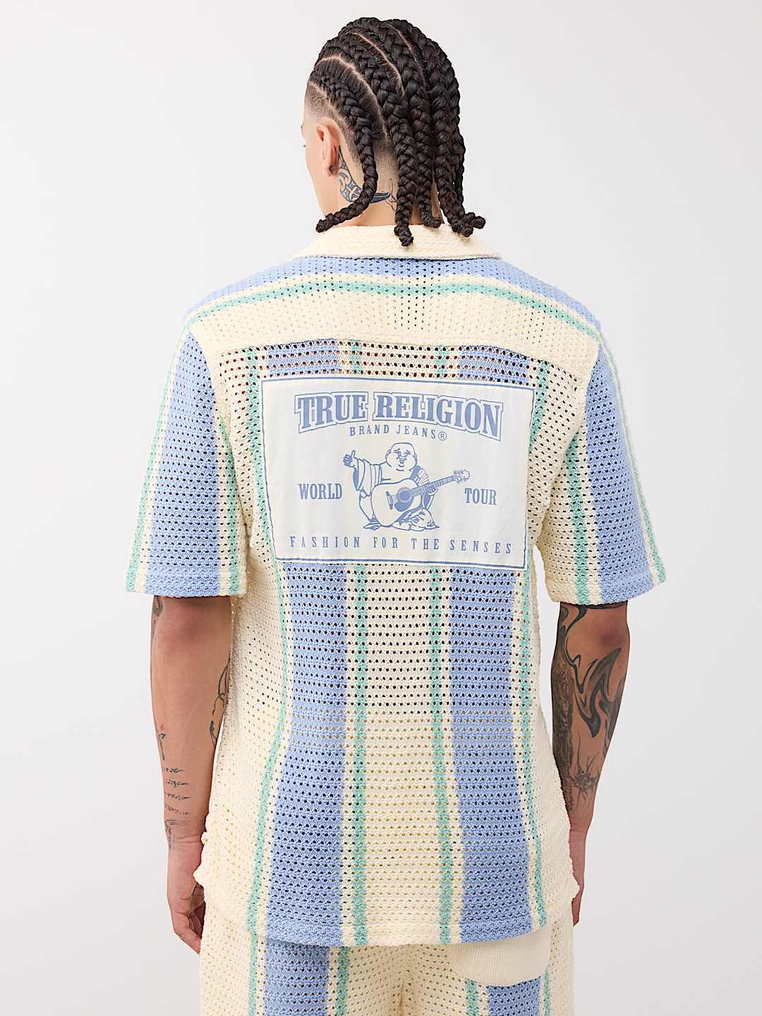 WORLD TOUR KNIT STRIPED SHIRT, image 1