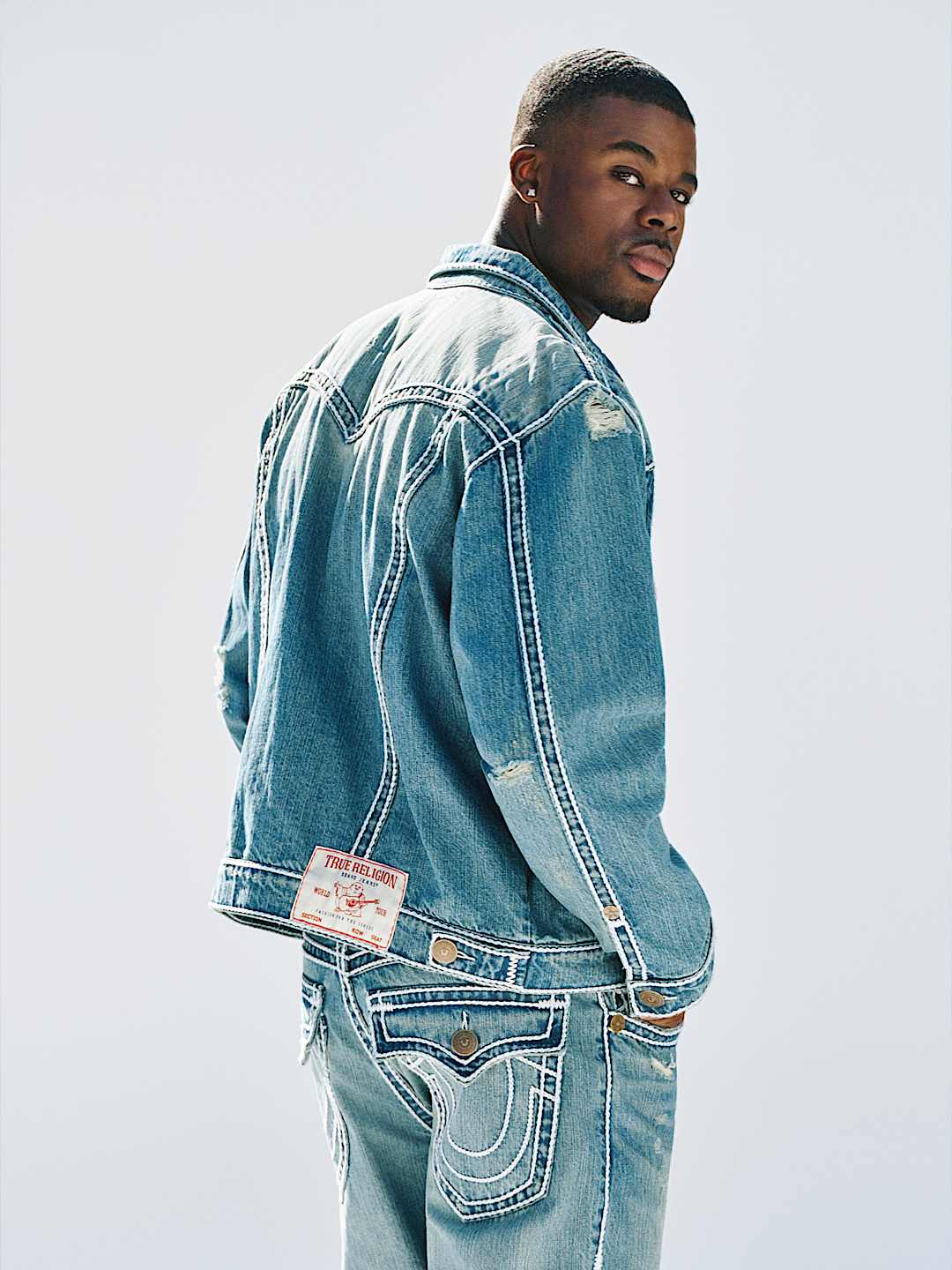 JIMMY ROPE STITCH OVERSIZED DENIM JACKET, image 2