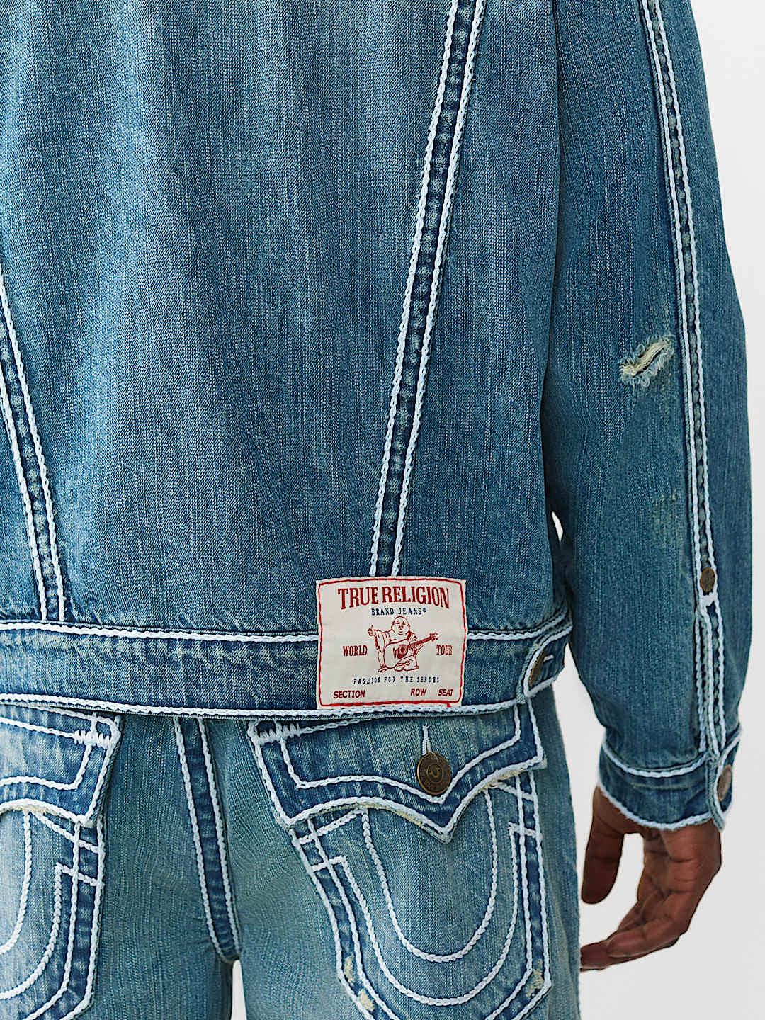 JIMMY ROPE STITCH OVERSIZED DENIM JACKET, image 5