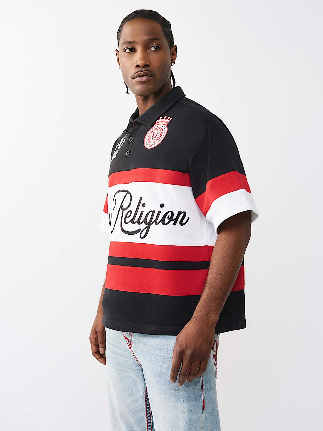 RELAXED RUGBY POLO SHIRT, image 4