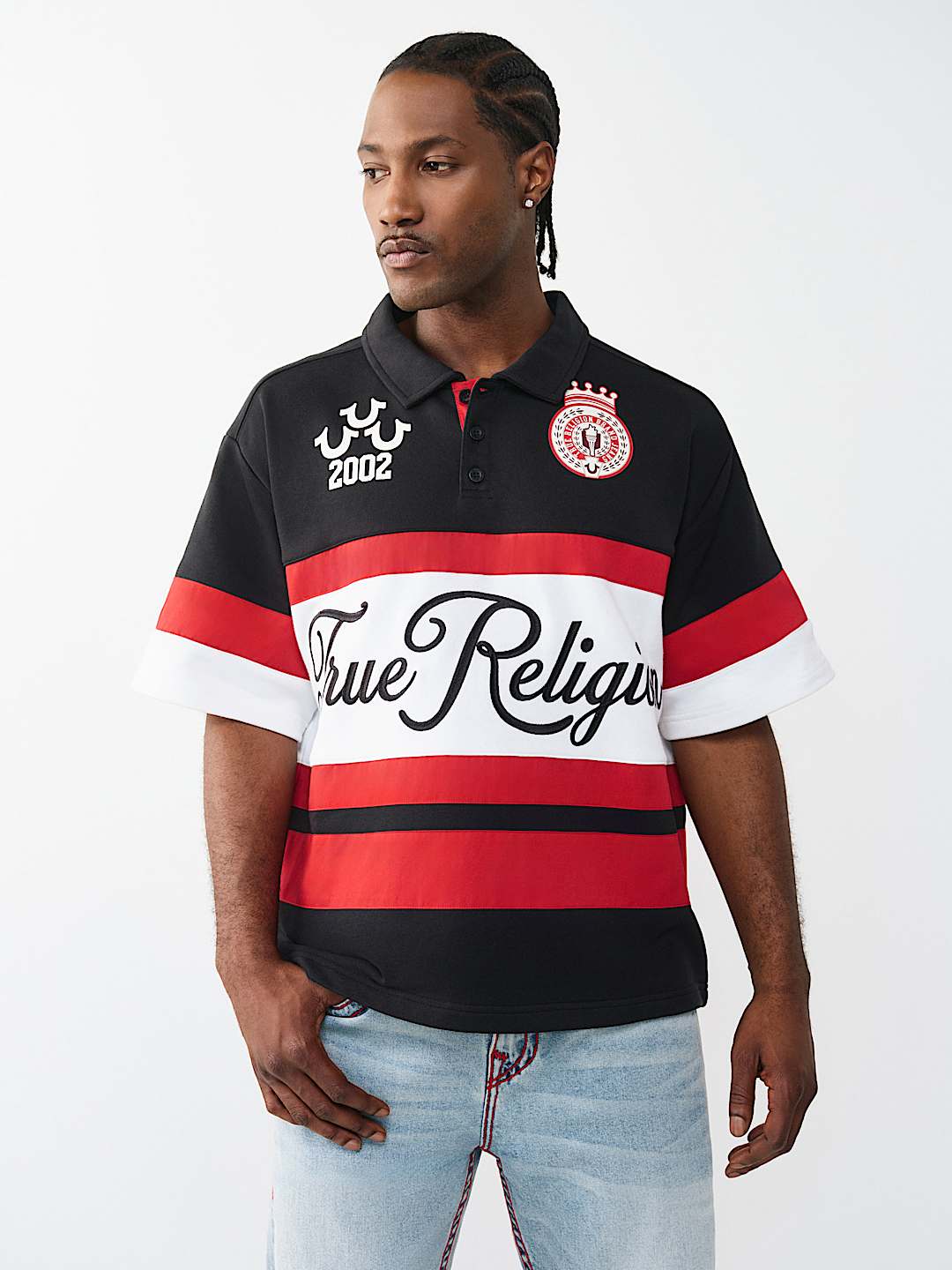 RELAXED RUGBY POLO SHIRT