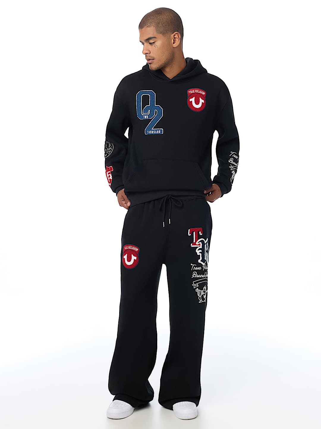 LOGO PATCH BAGGY SWEATPANT