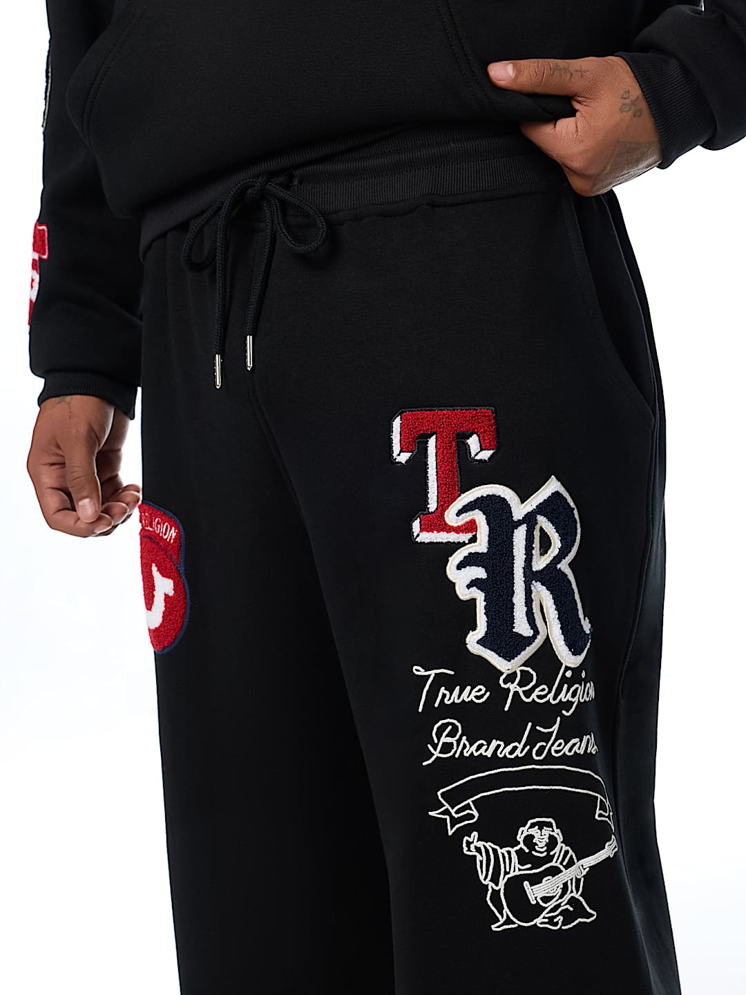 LOGO PATCH BAGGY SWEATPANT