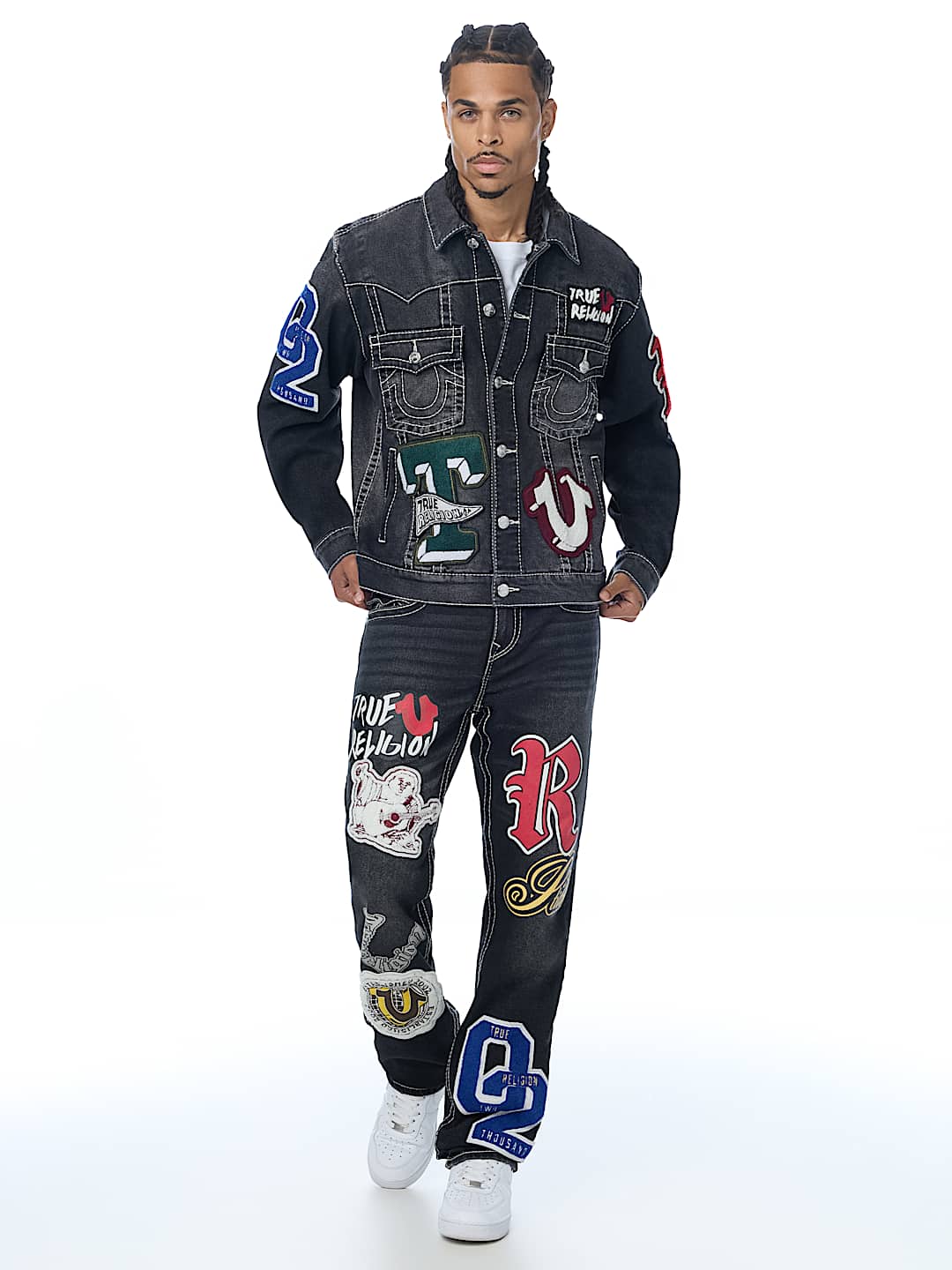JIMMY PATCH BIG T OVERSIZED DENIM JACKET