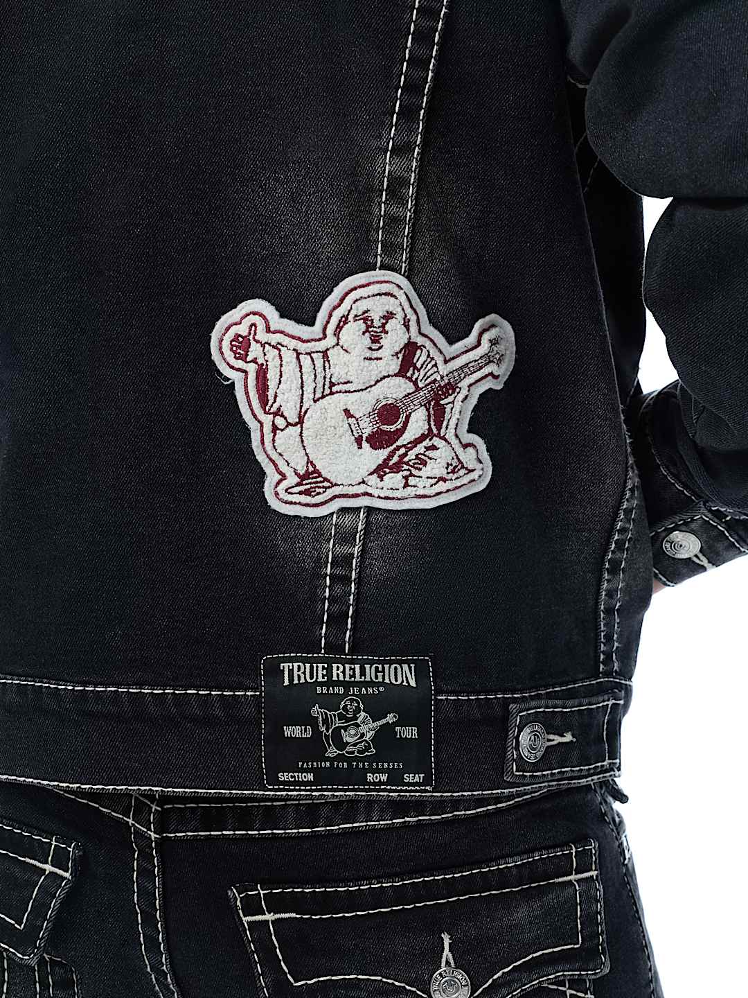 JIMMY PATCH BIG T OVERSIZED DENIM JACKET