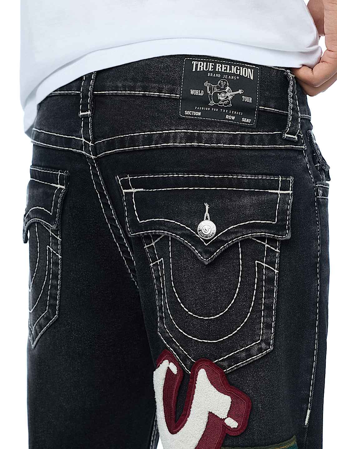 RICKY PATCH BIG T FLAP STRAIGHT JEAN 34" 