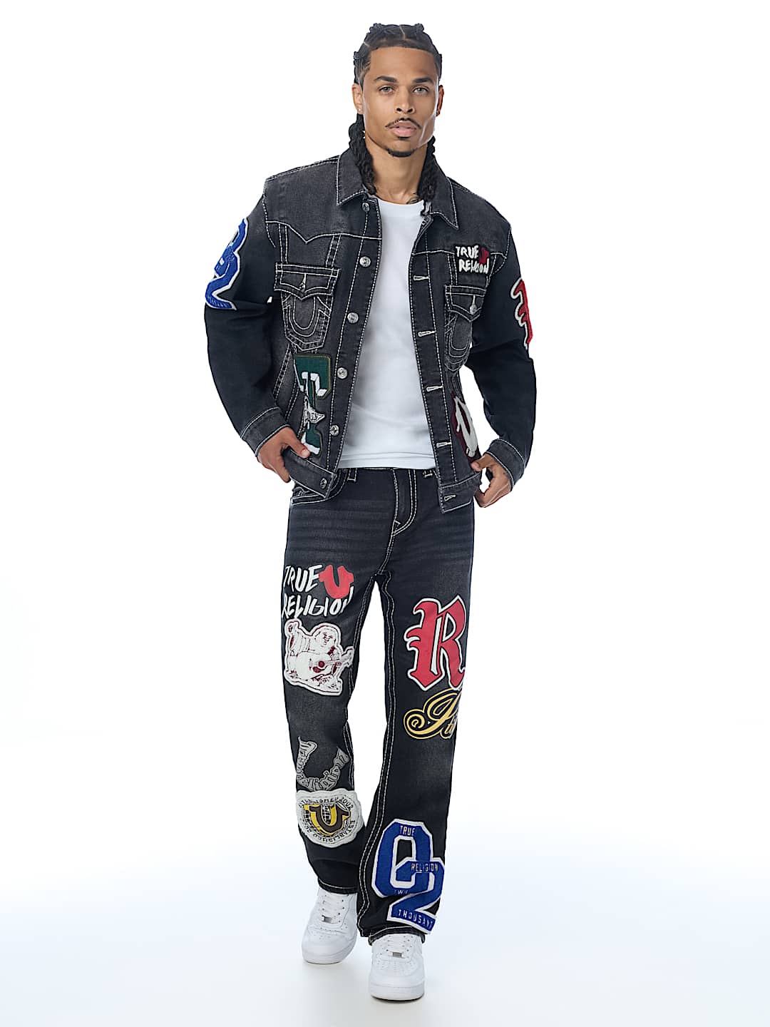 RICKY PATCH BIG T FLAP STRAIGHT JEAN 34" 