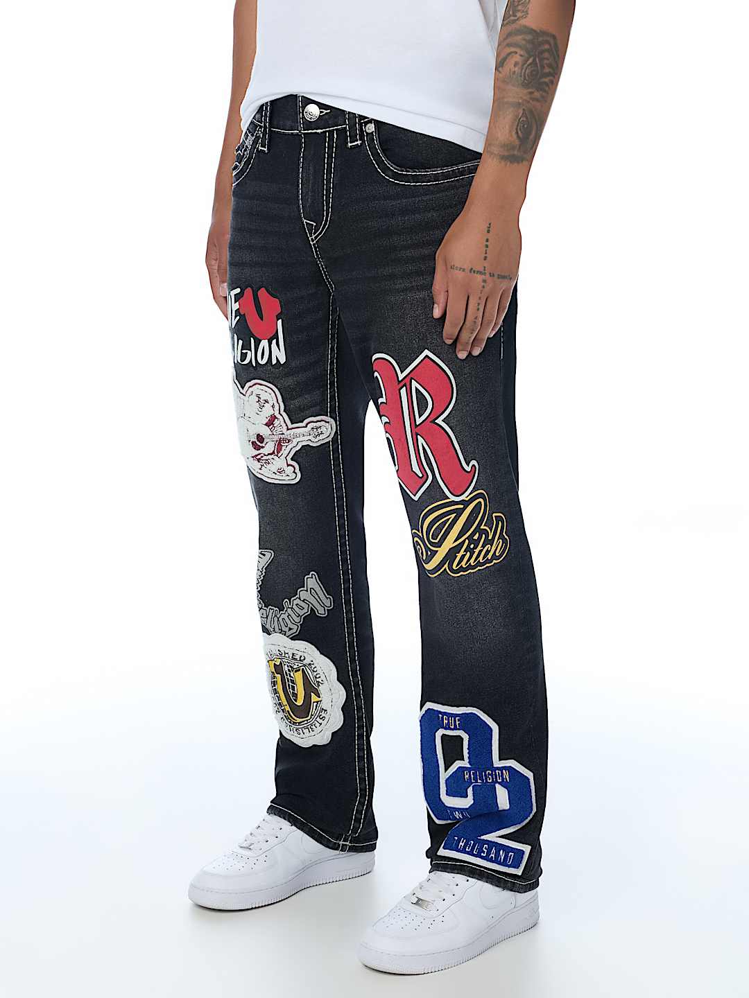 RICKY PATCH BIG T FLAP STRAIGHT JEAN 34" 