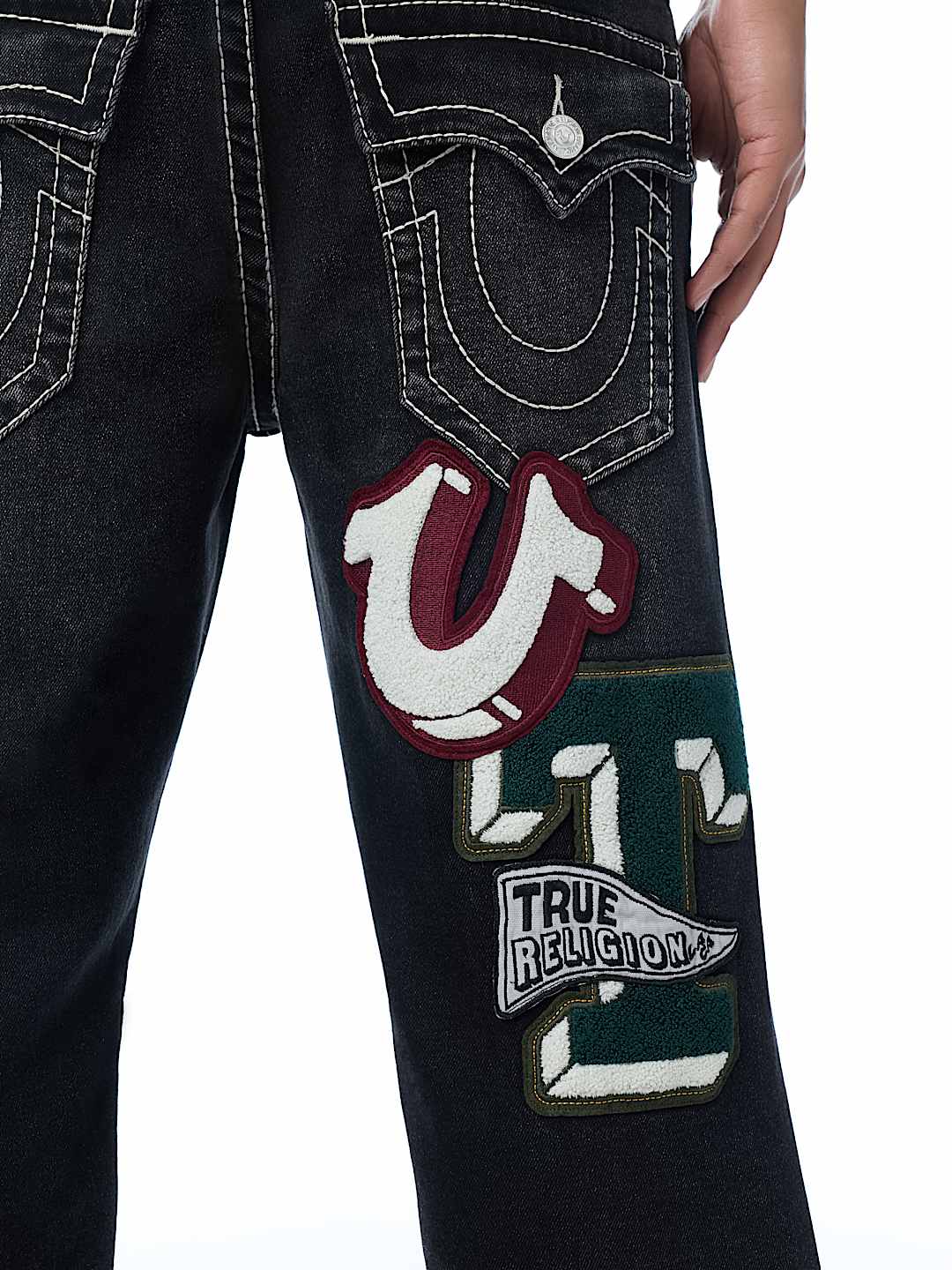 RICKY PATCH BIG T FLAP STRAIGHT JEAN 34" 