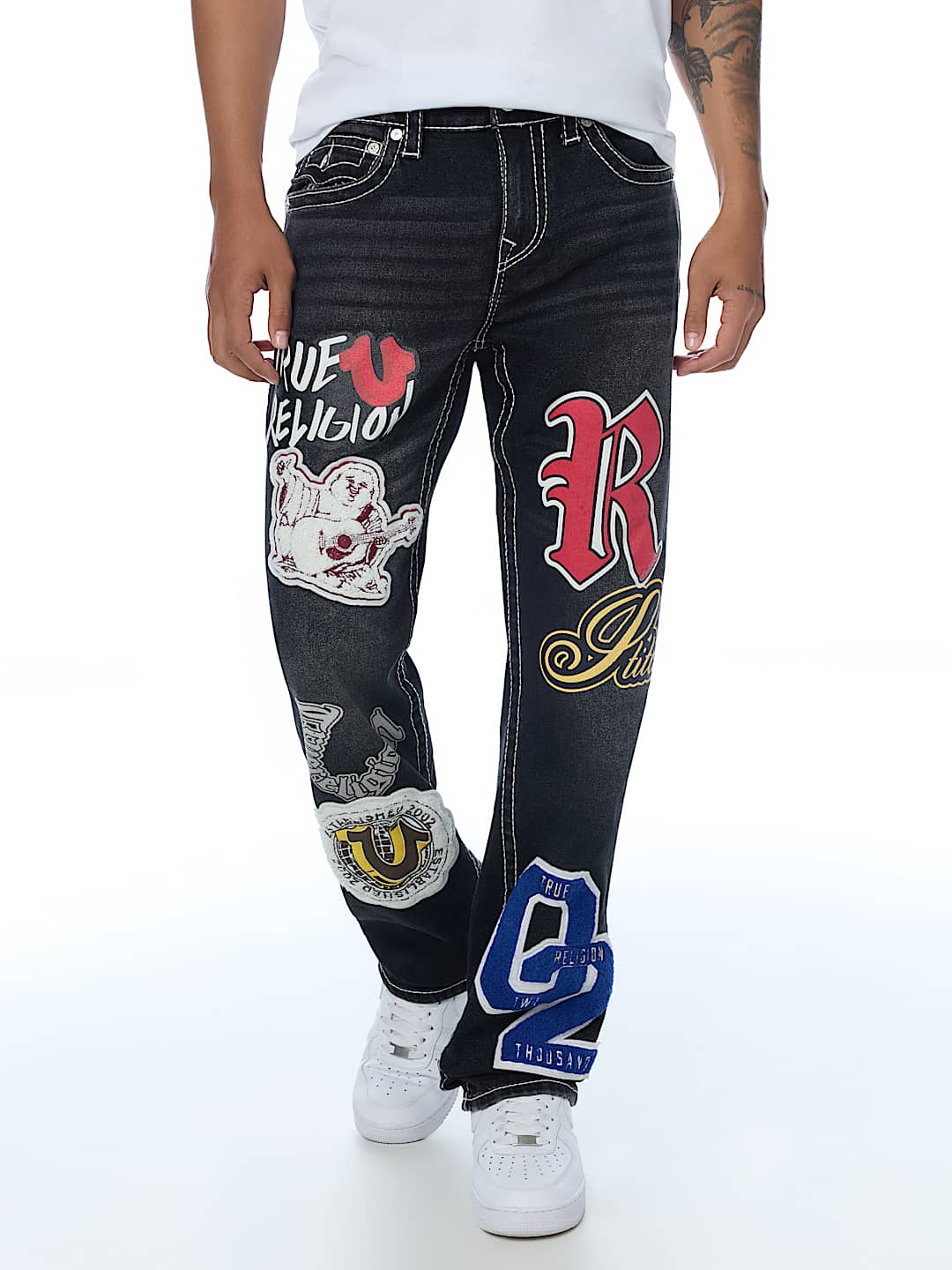 RICKY PATCH BIG T FLAP STRAIGHT JEAN 34" 