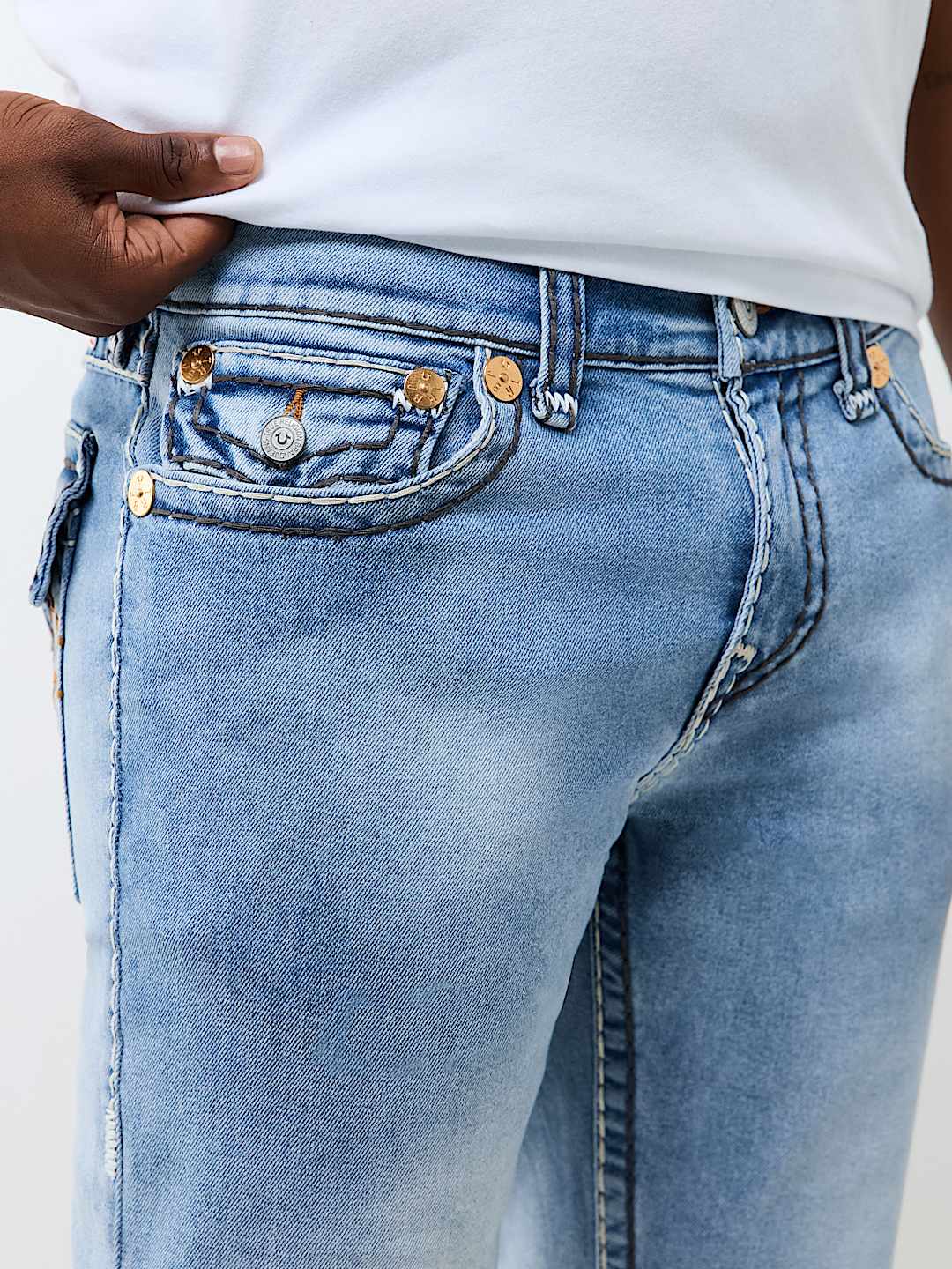 RICKY SUPER T FLAP STRAIGHT JEAN 34"