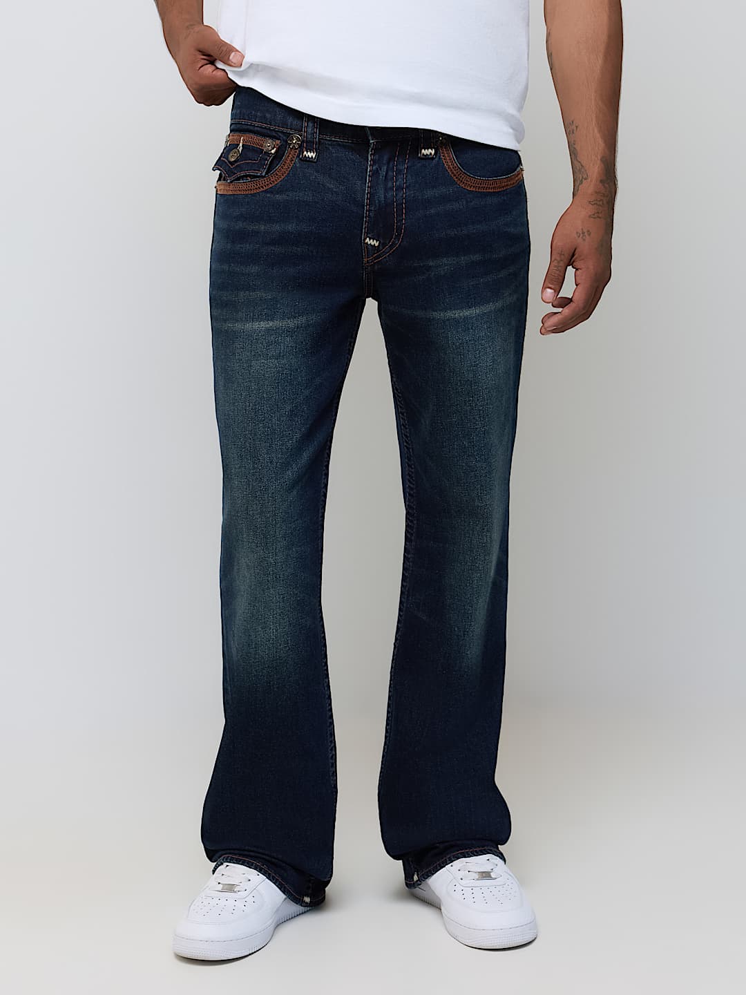 BILLY SUPER FLATLOCK FLAP BOOTCUT JEAN 34"