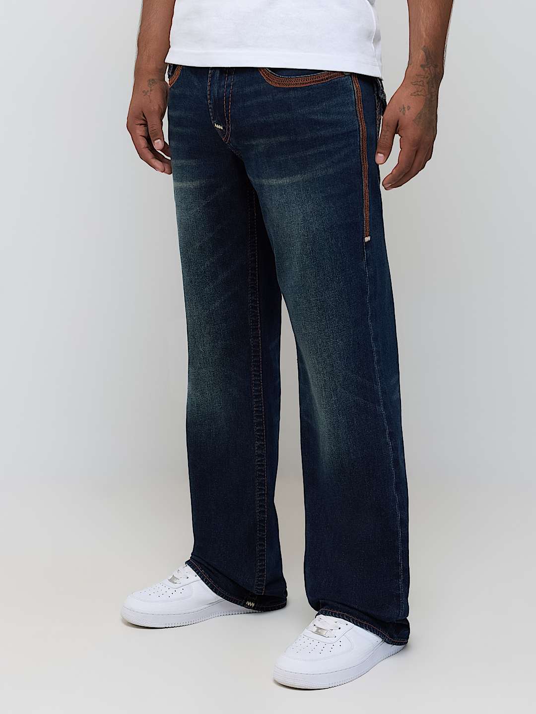BILLY SUPER FLATLOCK FLAP BOOTCUT JEAN 34"