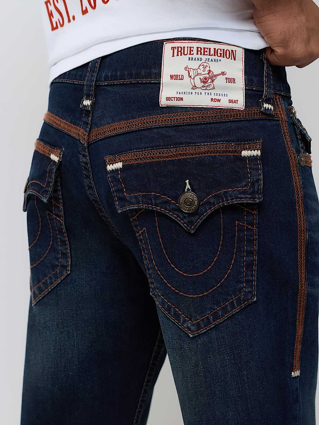 BILLY SUPER FLATLOCK FLAP BOOTCUT JEAN 34"
