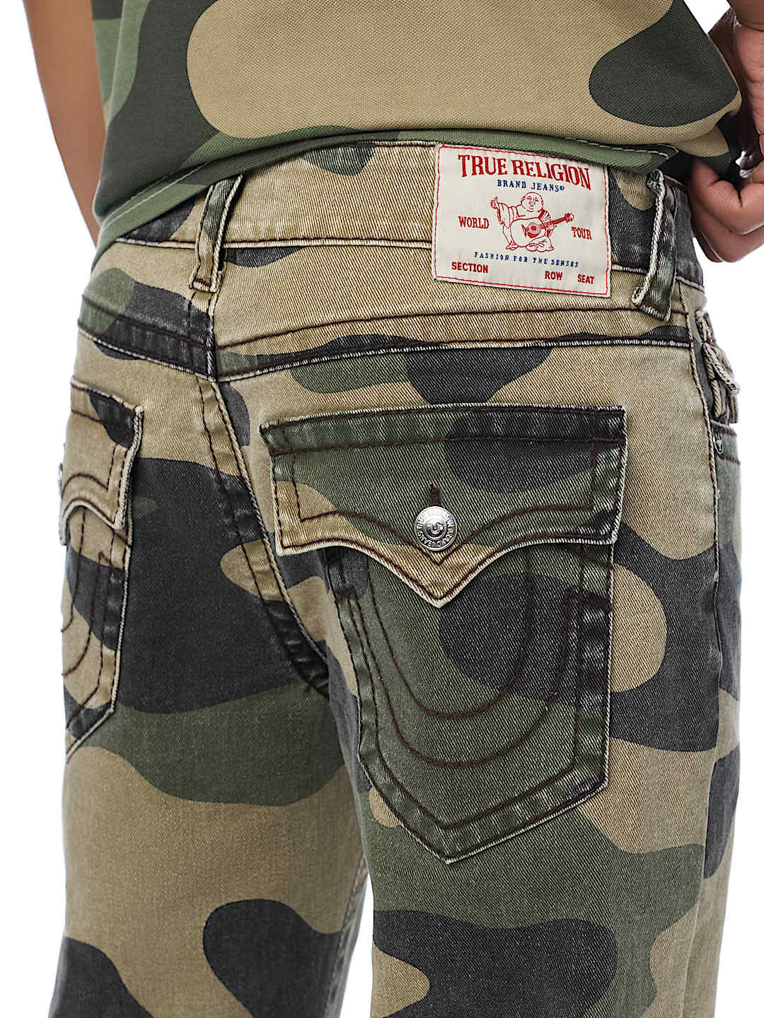 RICKY BIG T CAMO CANVAS STRAIGHT JEAN 34"