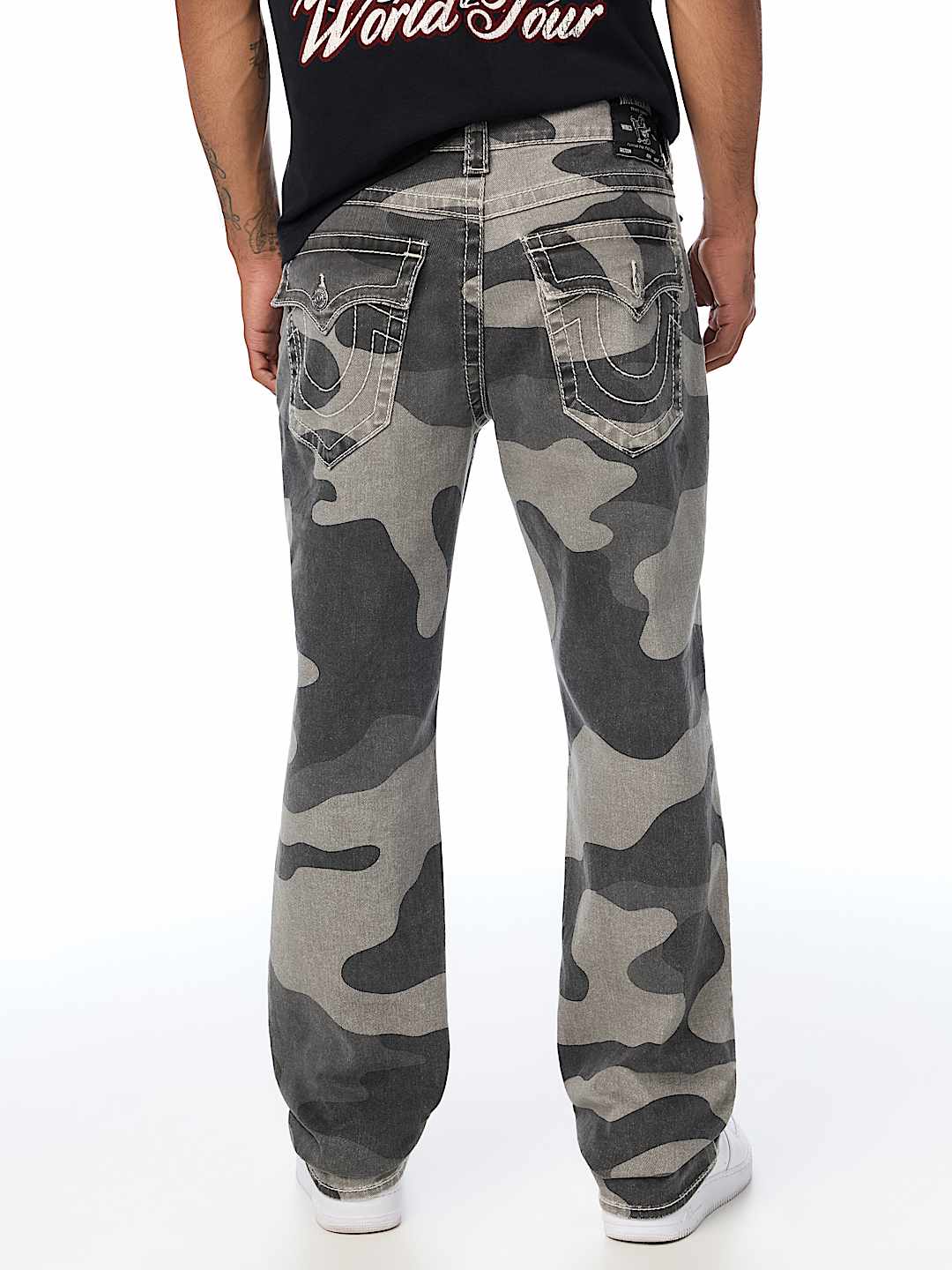 RICKY BIG T CAMO CANVAS STRAIGHT JEAN 34"