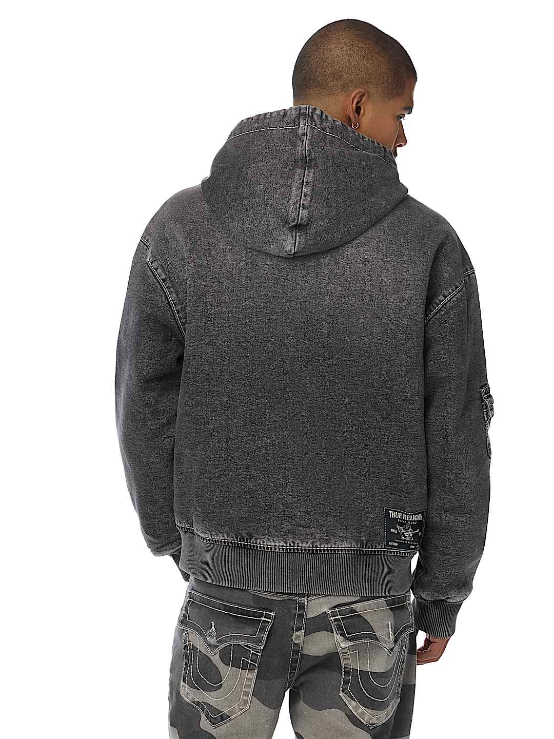BIG T HOODED DENIM JACKET