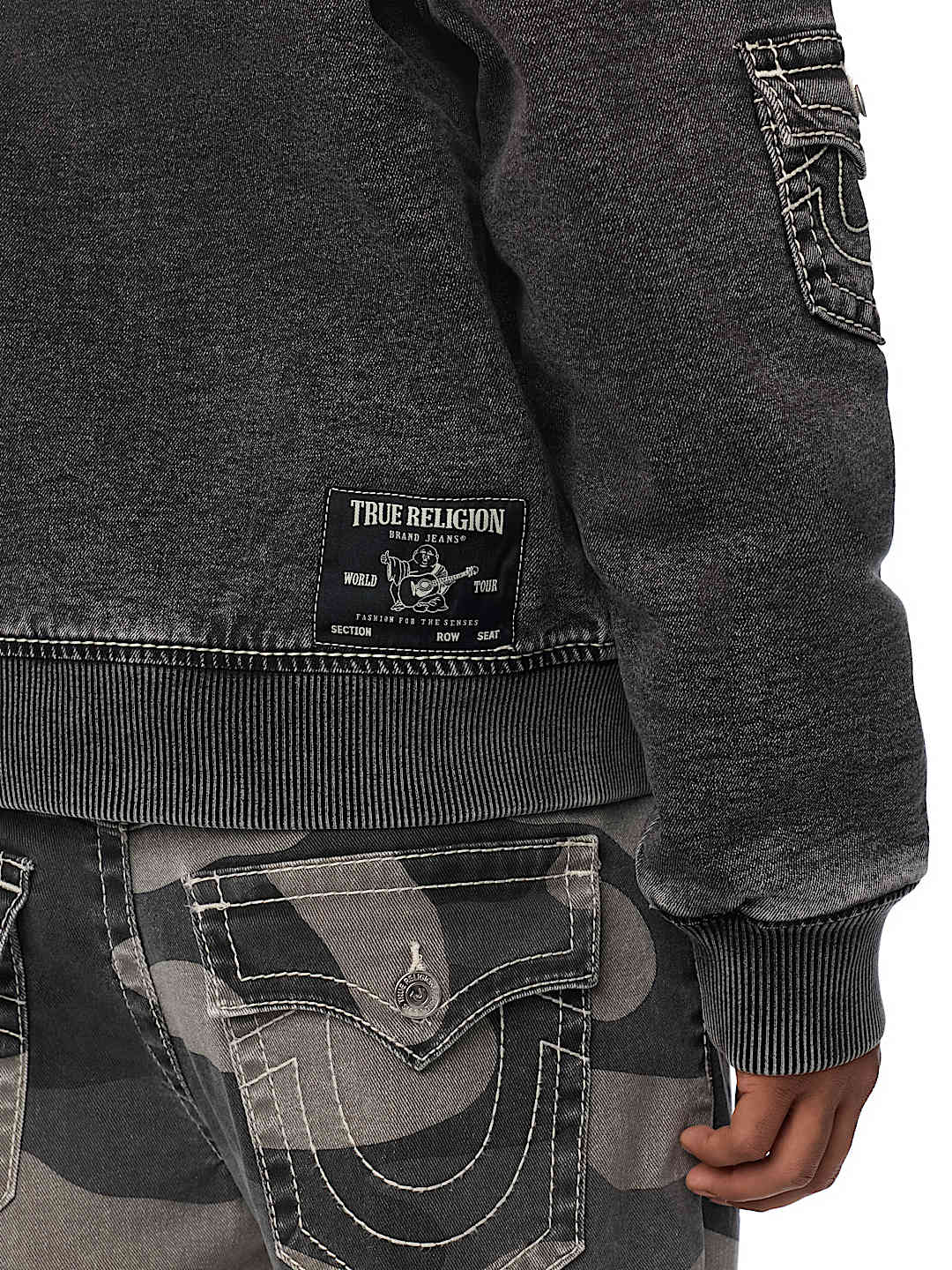 BIG T HOODED DENIM JACKET