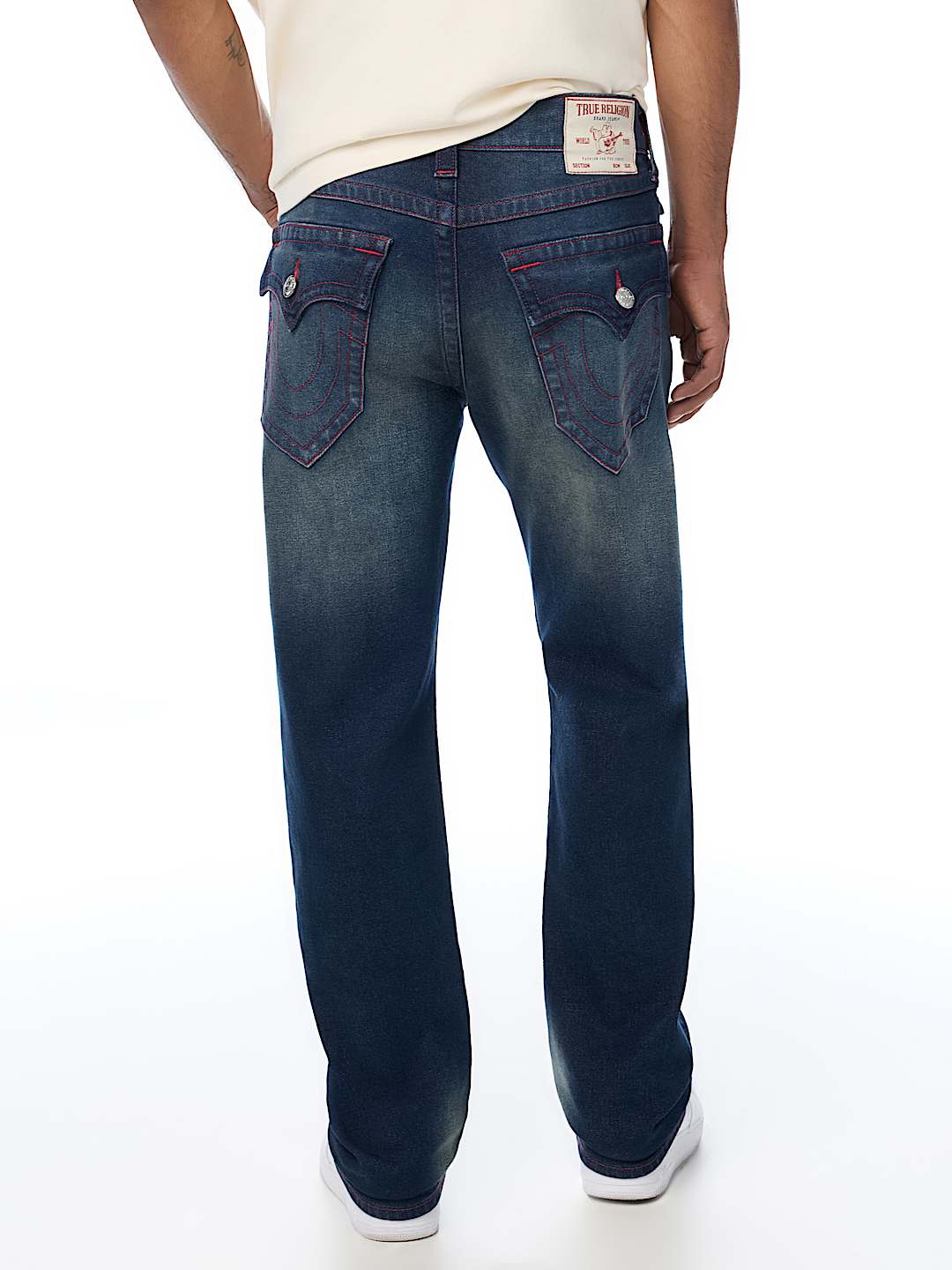 RICKY LOGO FLAP STRAIGHT JEAN 34"