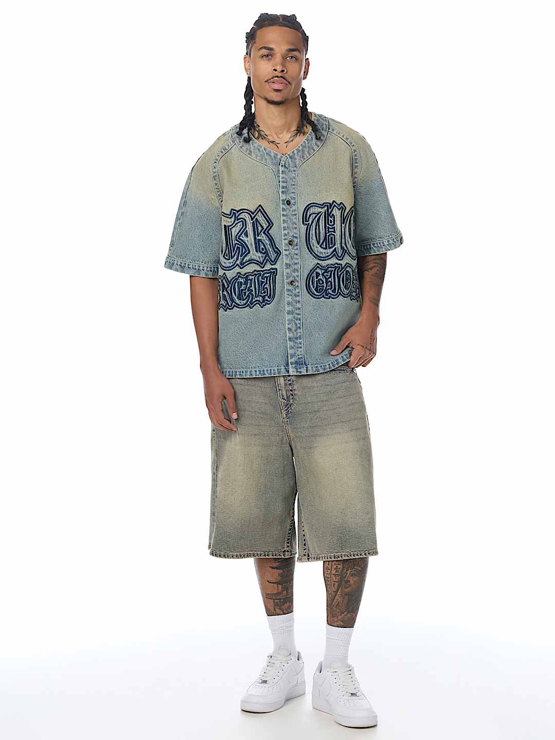 DENIM BASEBALL SHIRT