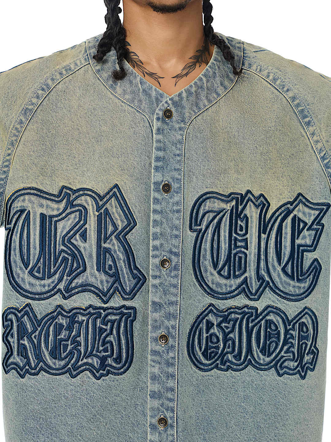 DENIM BASEBALL SHIRT