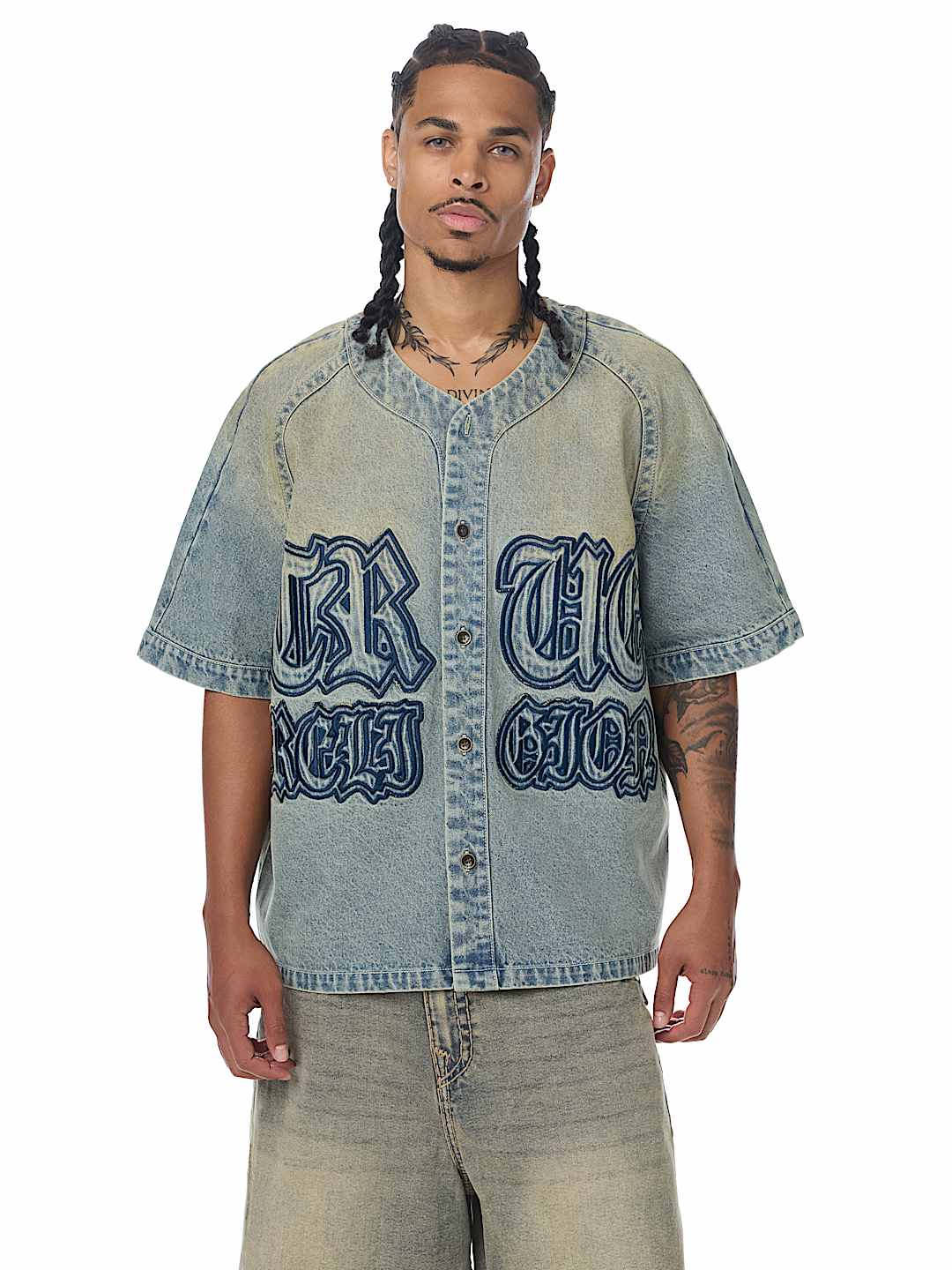 DENIM BASEBALL SHIRT