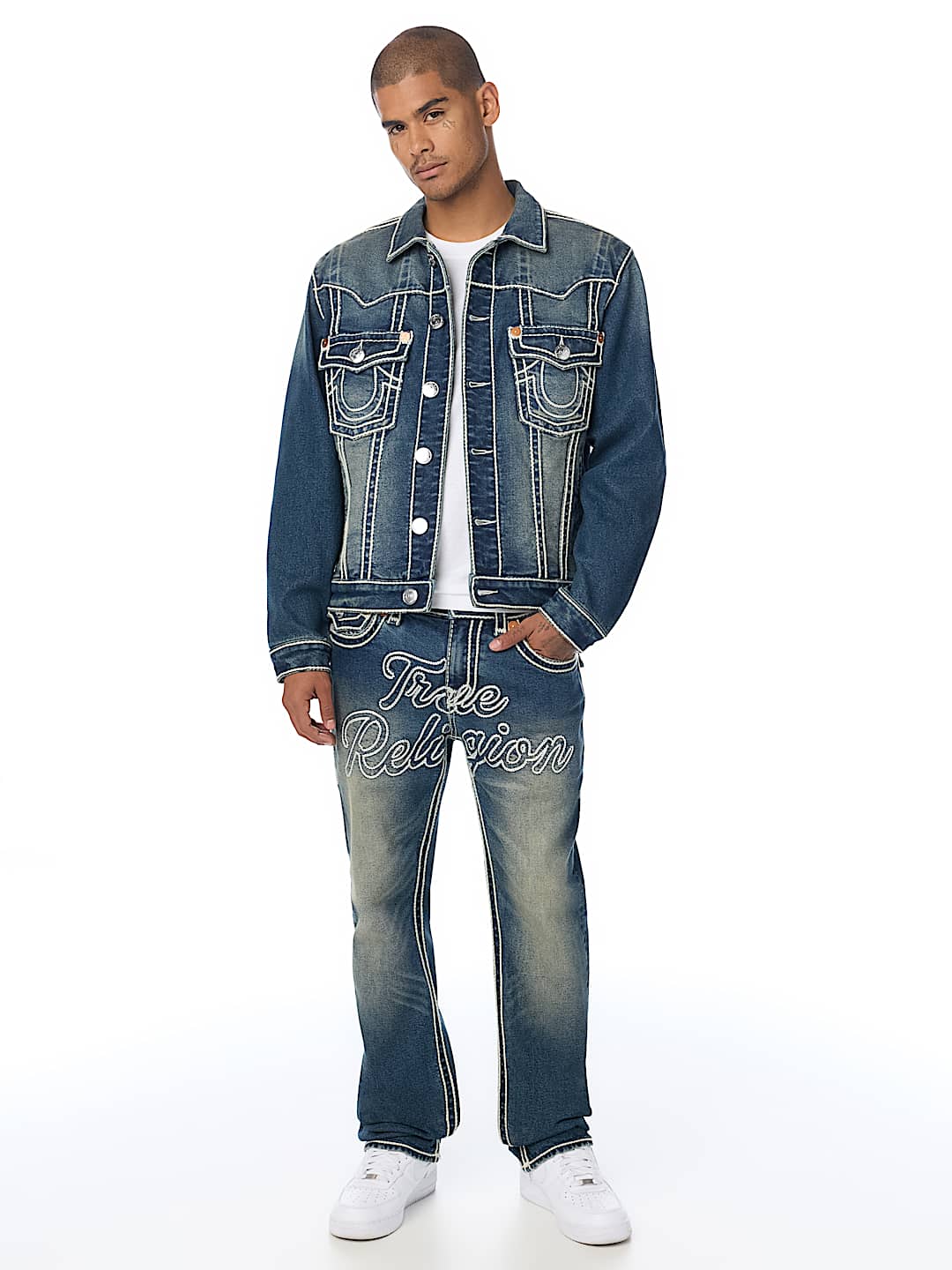 JIMMY ROPE STITCH OVERSIZED DENIM JACKET