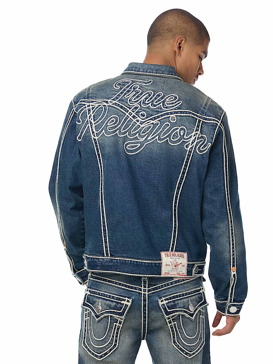 JIMMY ROPE STITCH OVERSIZED DENIM JACKET