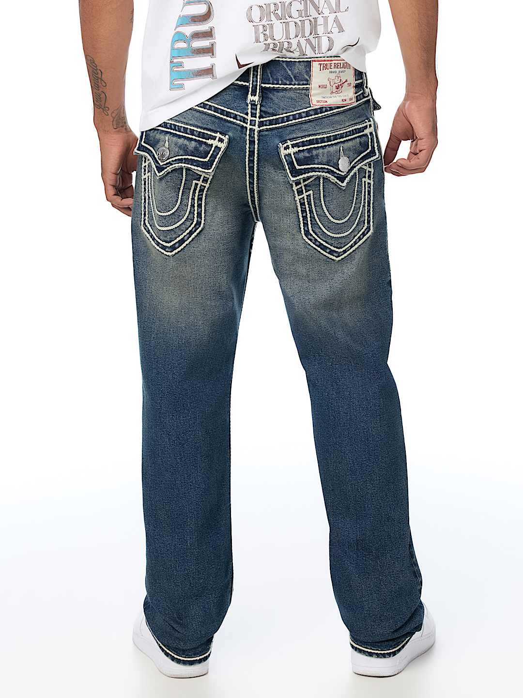 RICKY ROPE STITCH FLAP STRAIGHT JEAN 34" 