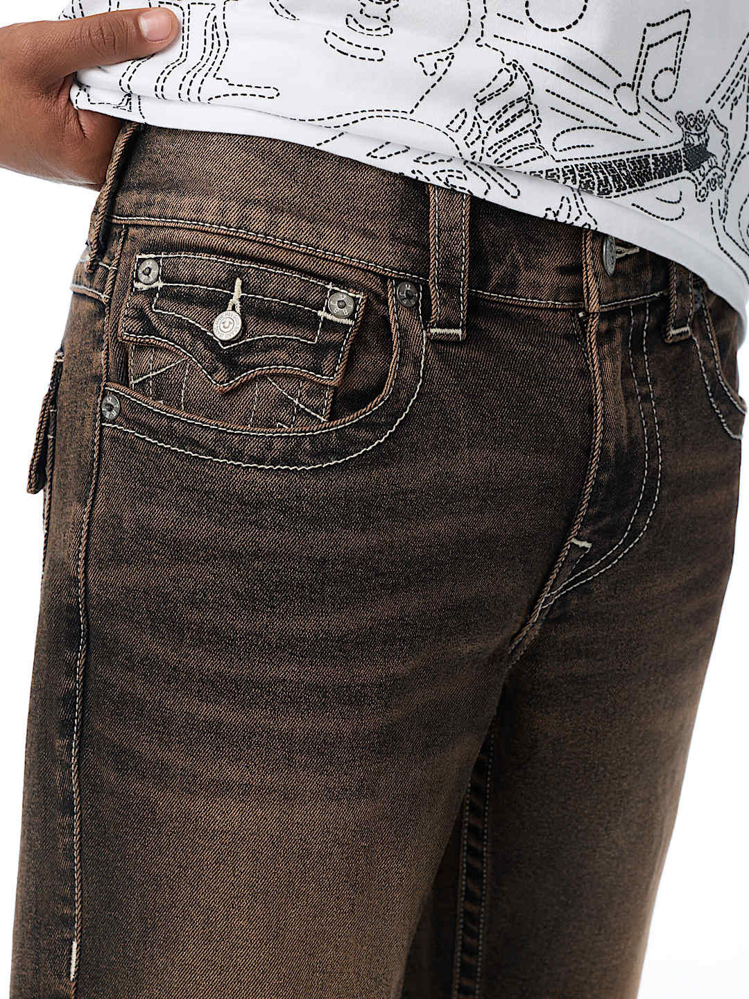 RICKY FLAP STRAIGHT JEAN 34"