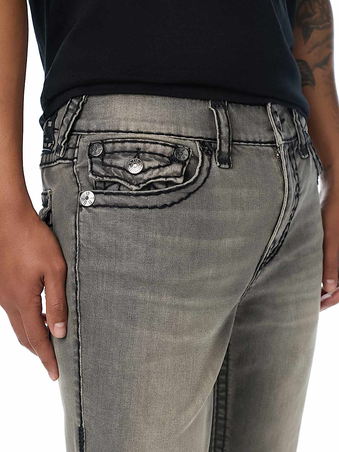 ROCCO SUPER T FLAP SKINNY JEAN 32"