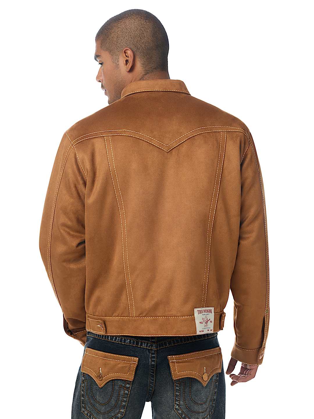 JIMMY ULTRASUEDE BIG T OVERSIZED JACKET