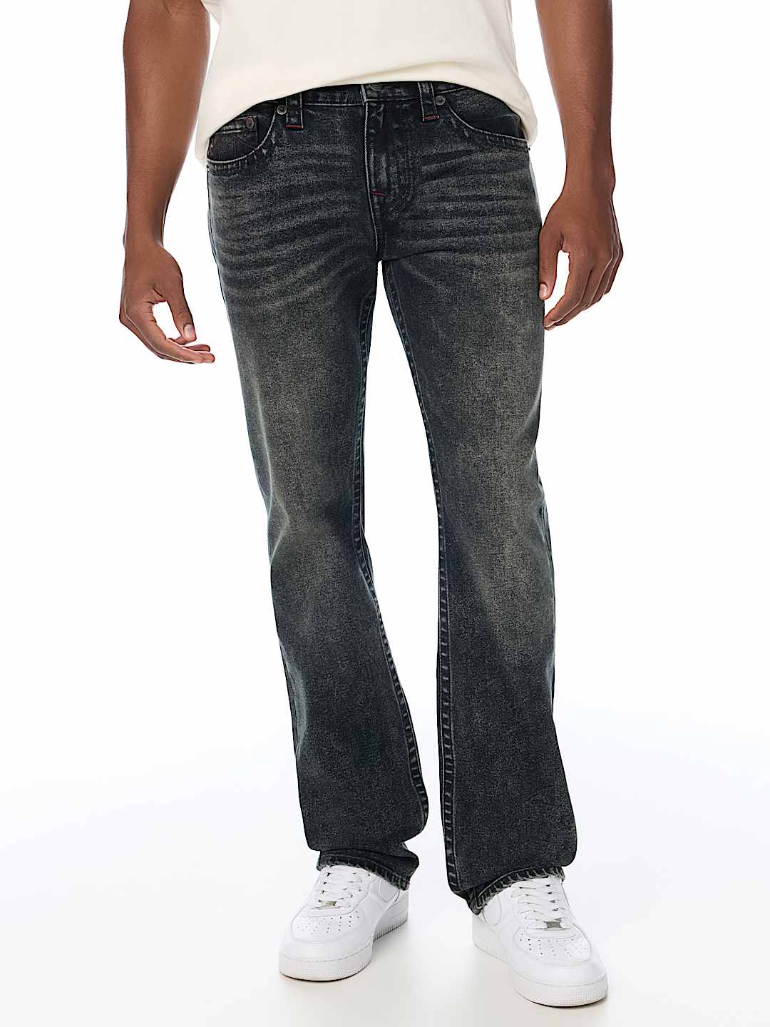 RICKY EMBROIDERED STRAIGHT JEAN 34"