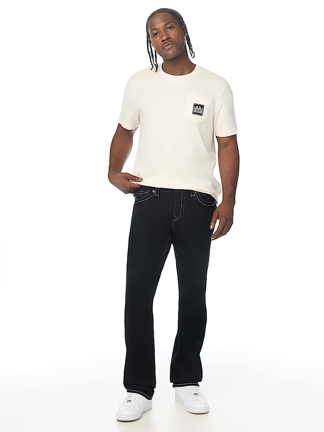 RICKY FLAP STRAIGHT JEAN 34"
