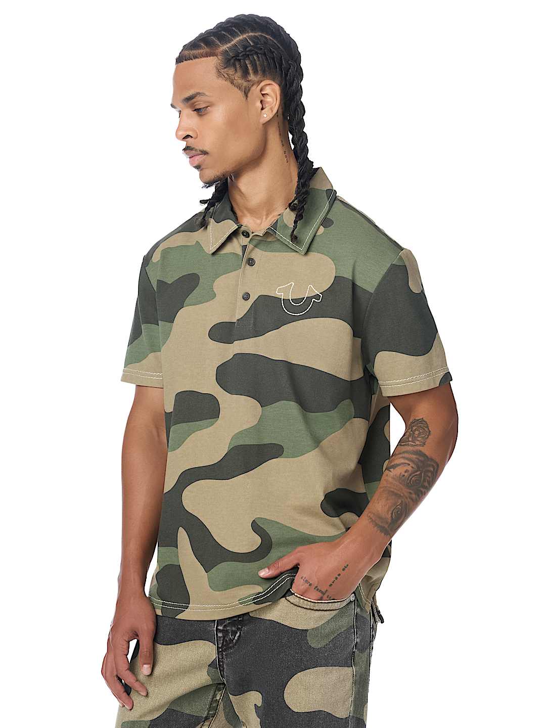 HORSESHOE LOGO BIG T POLO SHIRT