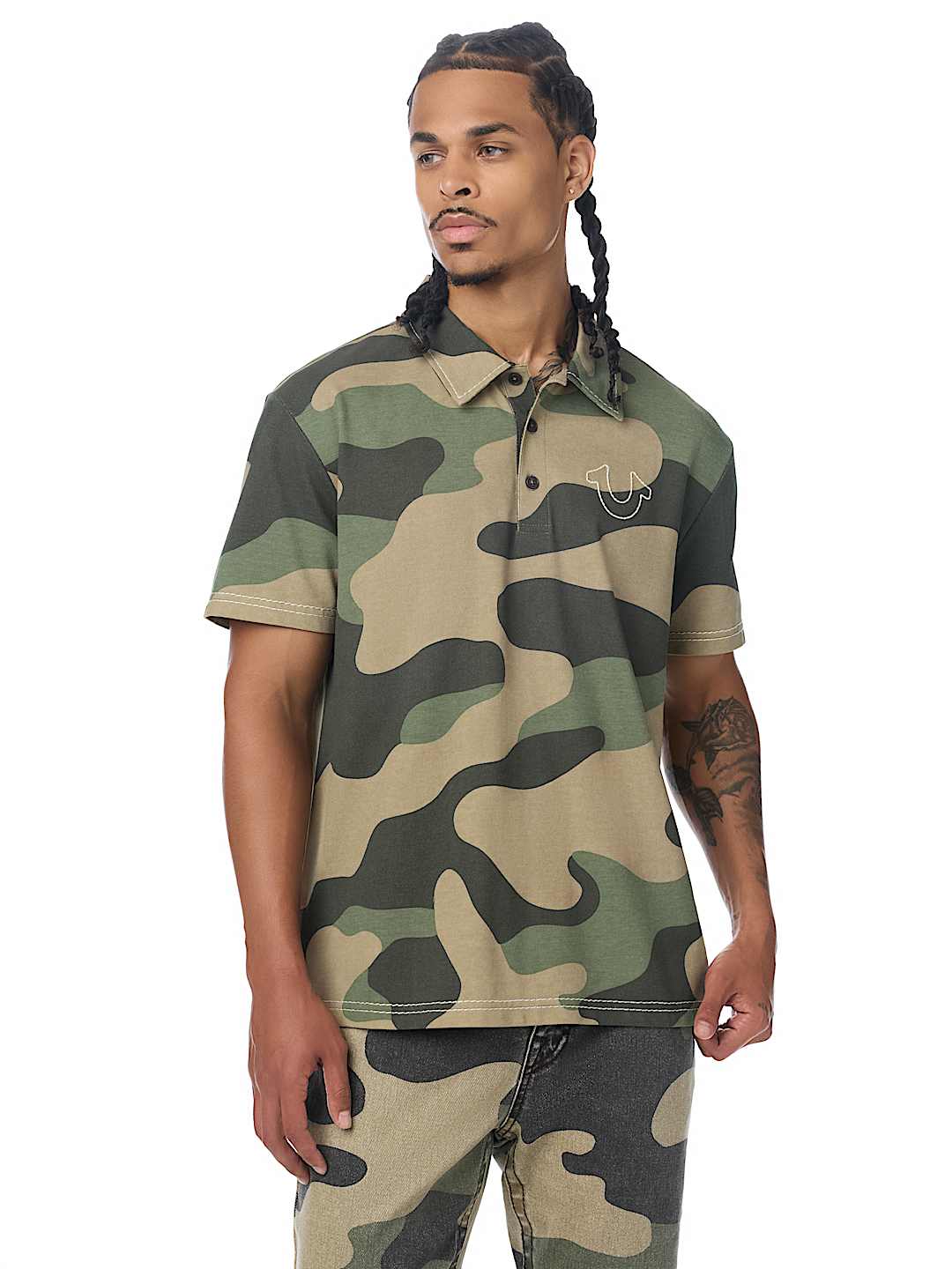 HORSESHOE LOGO BIG T POLO SHIRT