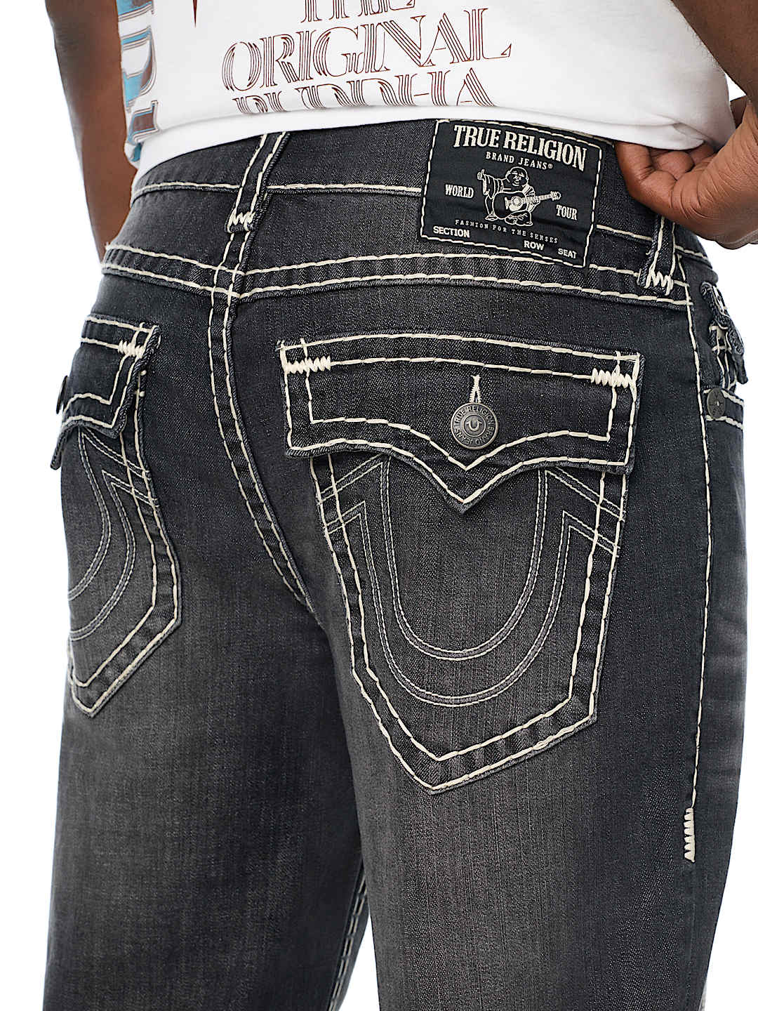 BOBBY EMBOSSED SUPER T FLAP BAGGY JEAN