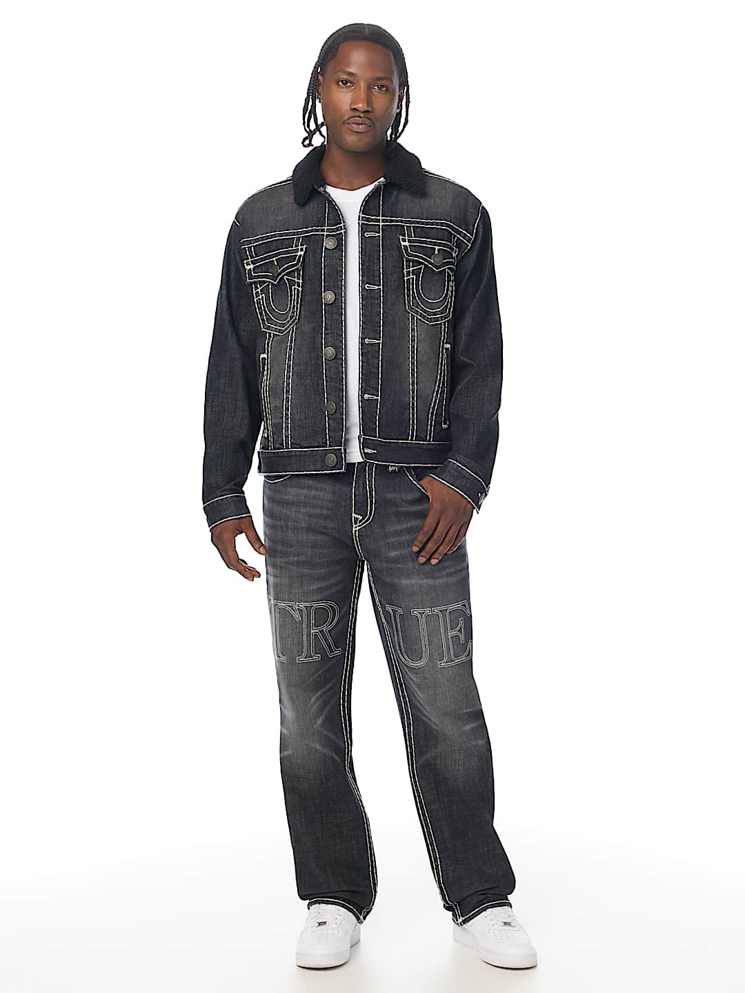BOBBY EMBOSSED SUPER T FLAP BAGGY JEAN