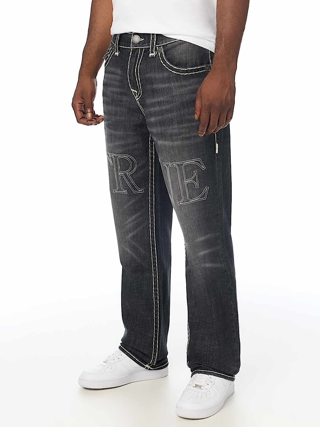 BOBBY EMBOSSED SUPER T FLAP BAGGY JEAN