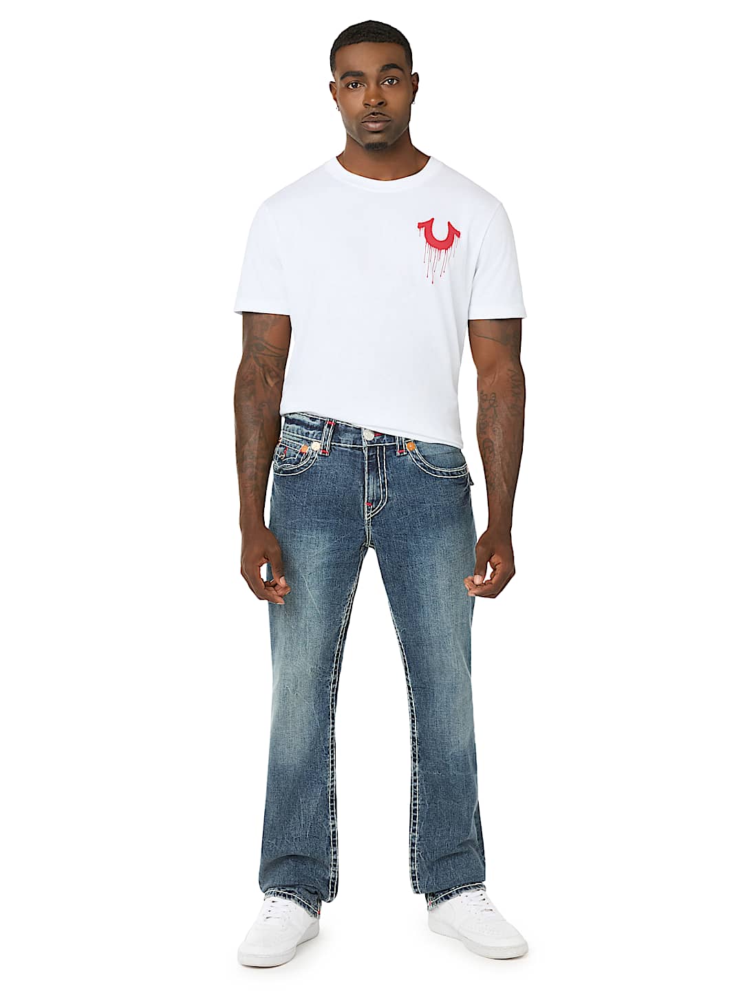 RICKY SUPER T FLAP STRAIGHT JEAN 34"