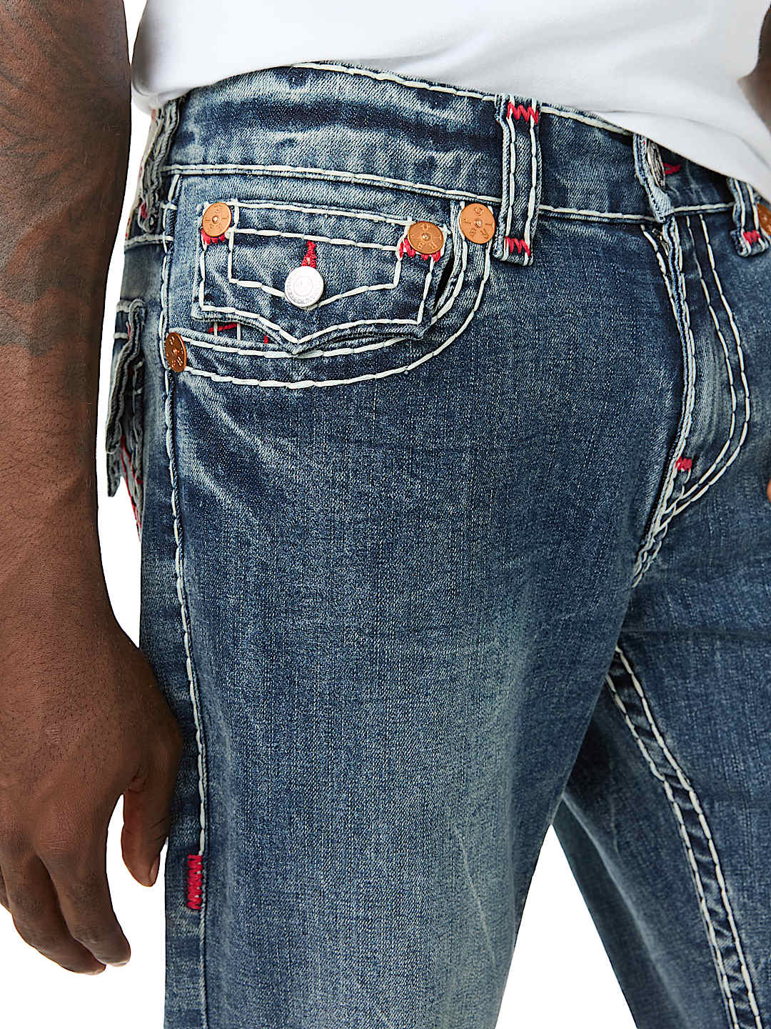 RICKY SUPER T FLAP STRAIGHT JEAN 34"