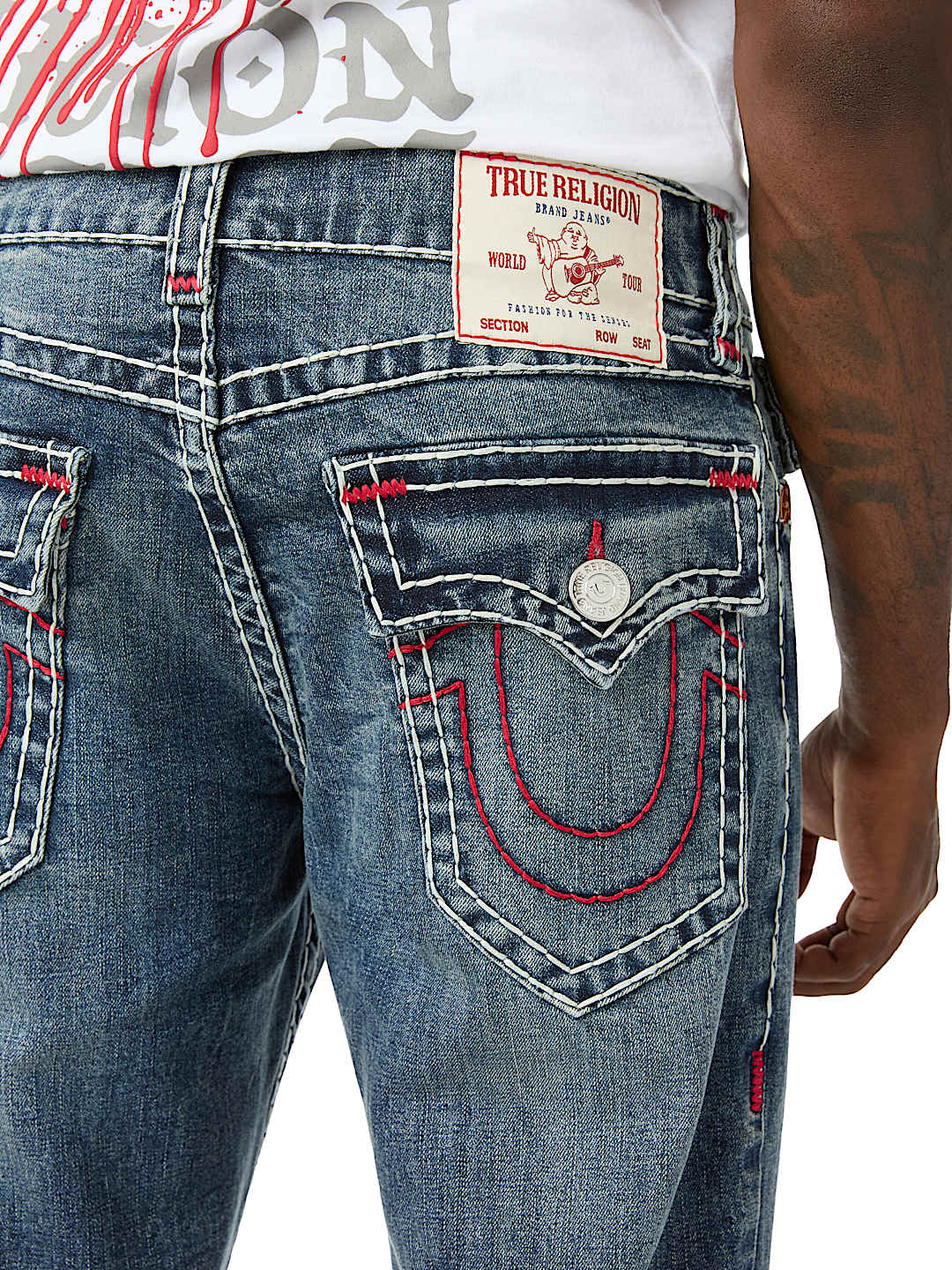RICKY SUPER T FLAP STRAIGHT JEAN 34"