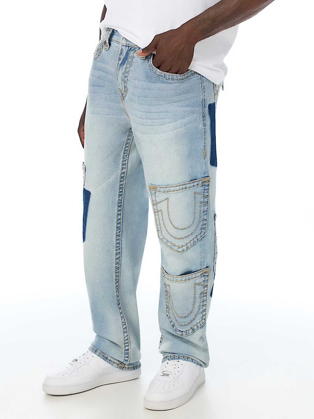 BOBBY SUPER T RIP-OFF FLAP BAGGY JEAN 32" 